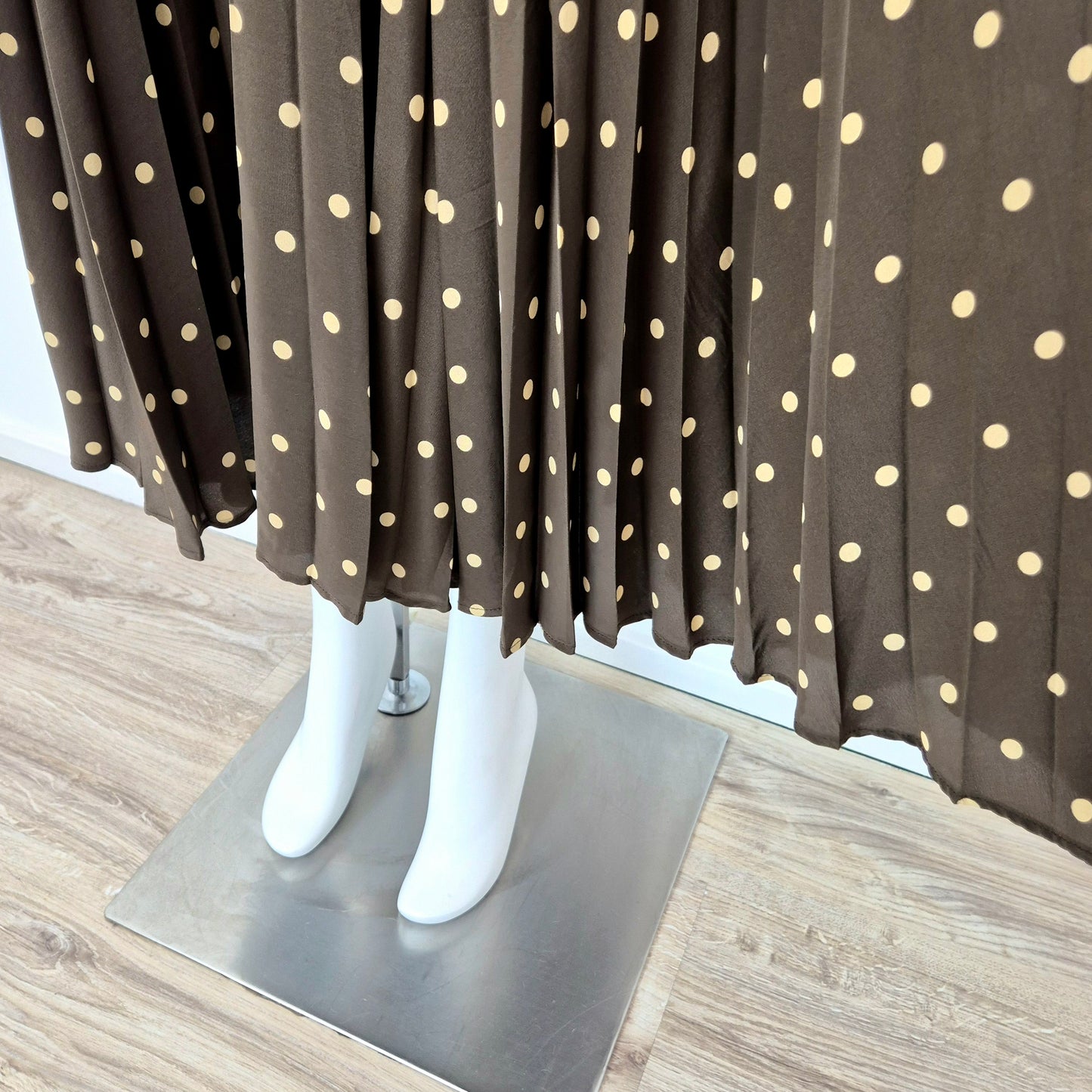 Moschino | Gonna vintage plissettata a pois