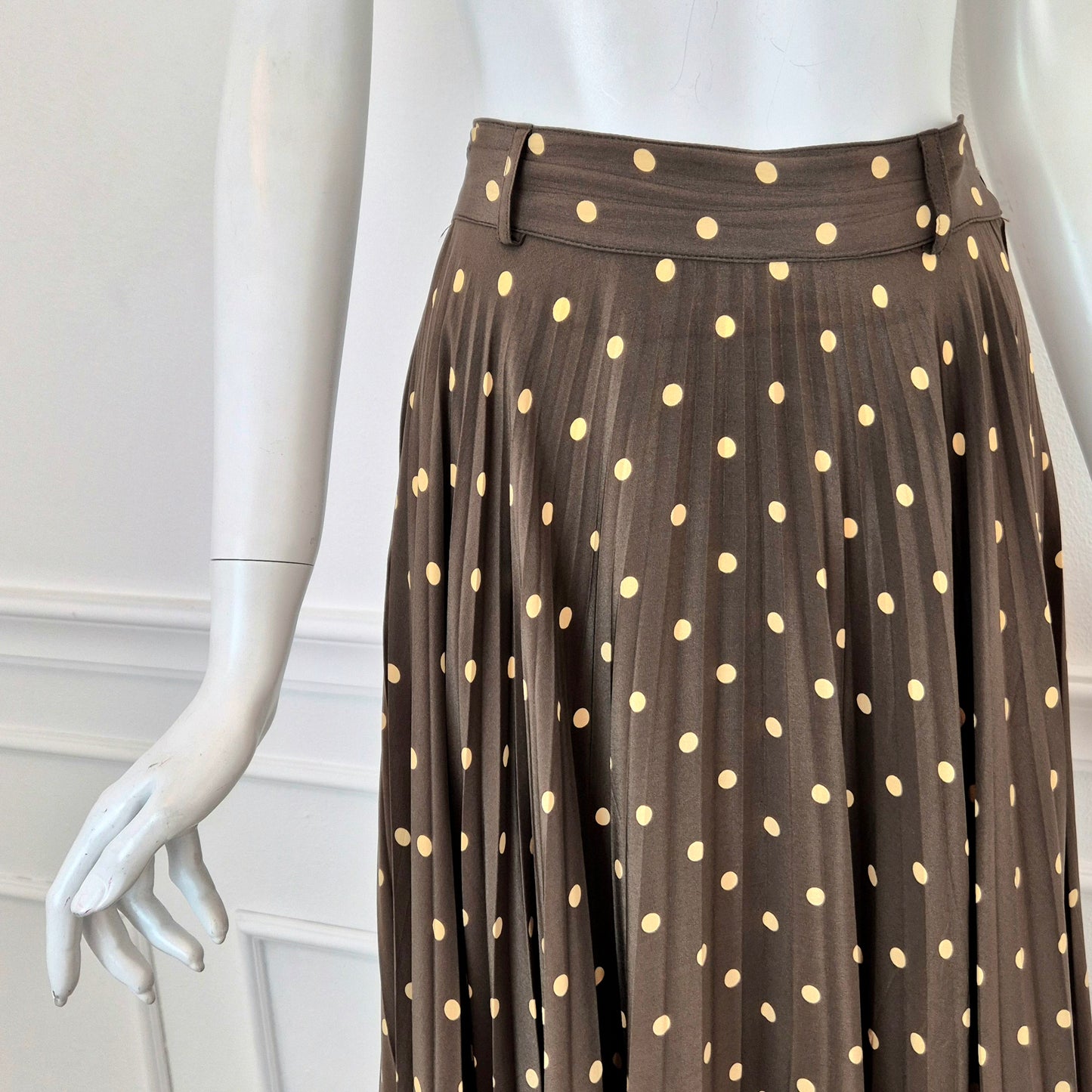Moschino | Gonna vintage plissettata a pois