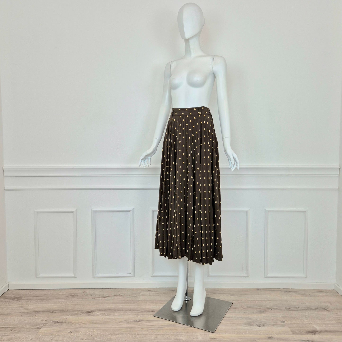 Moschino | Gonna vintage plissettata a pois