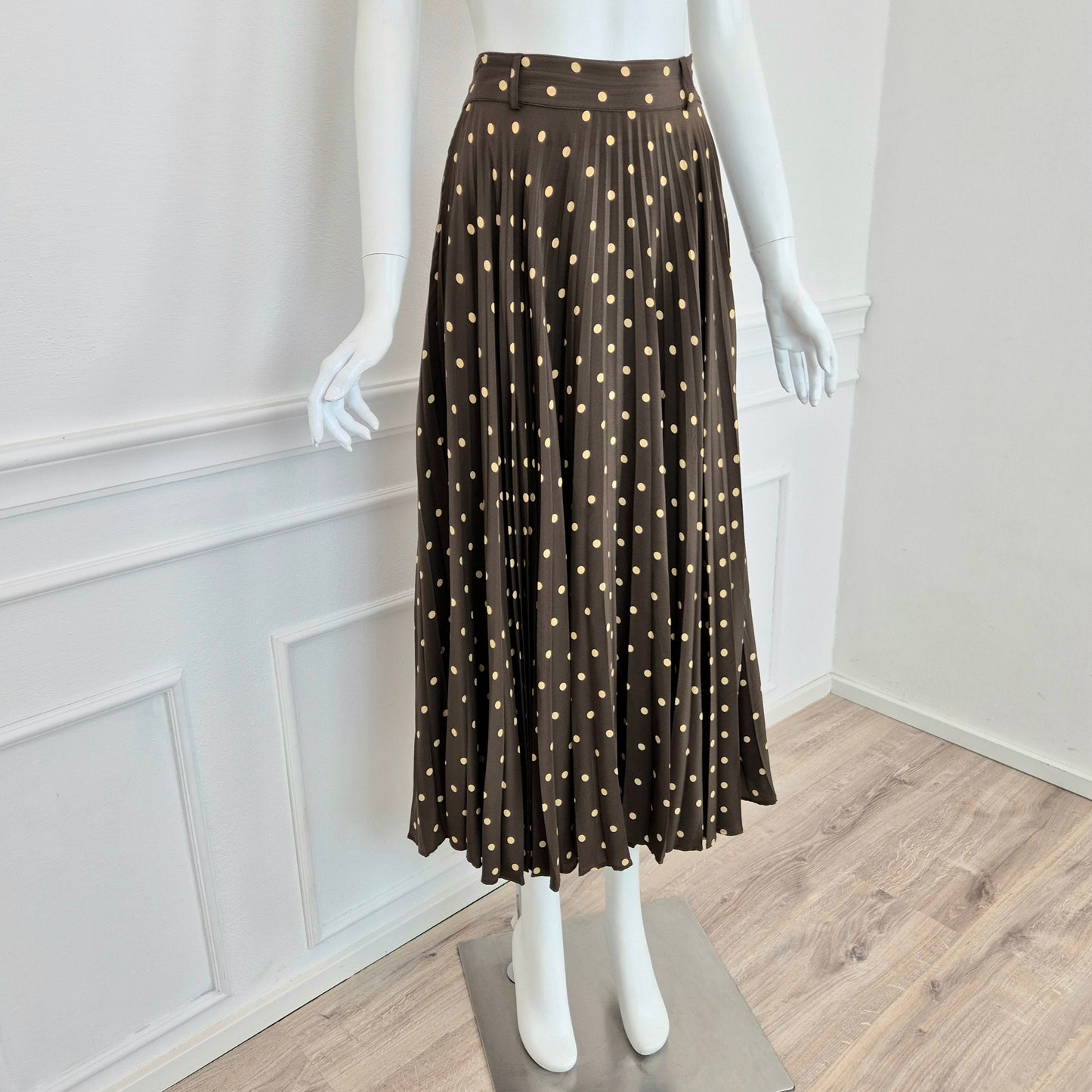 Moschino | Gonna vintage plissettata a pois