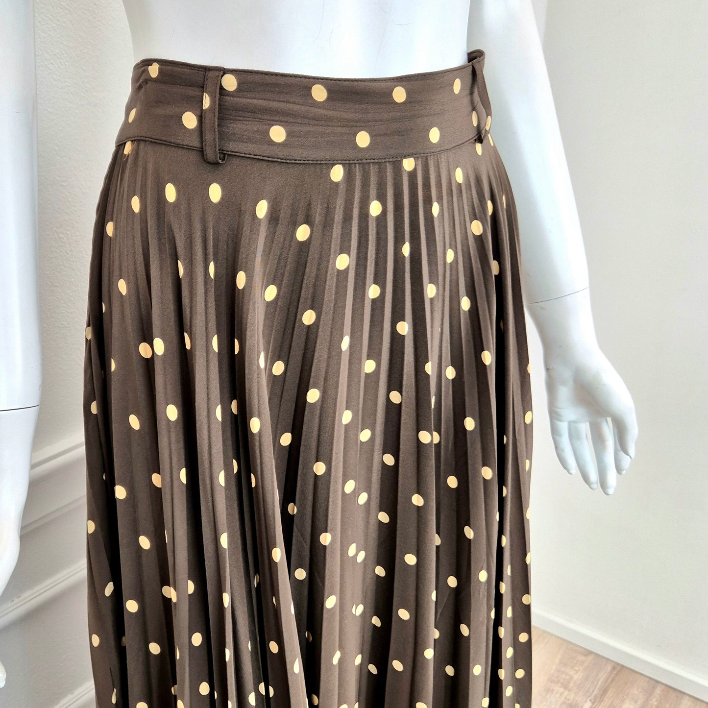 Moschino | Gonna vintage plissettata a pois