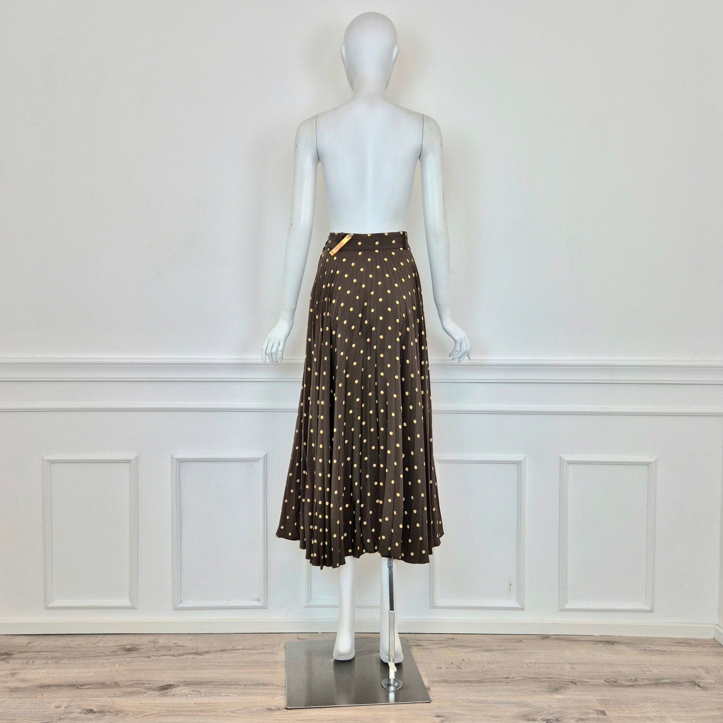 Moschino | Gonna vintage plissettata a pois