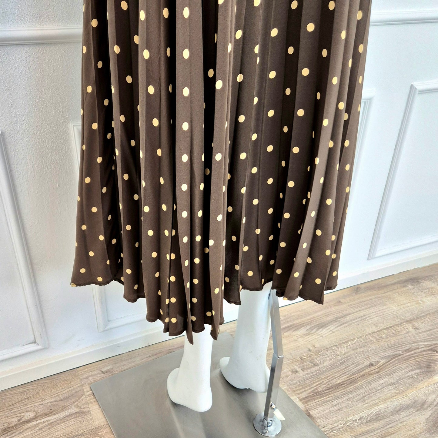 Moschino | Gonna vintage plissettata a pois