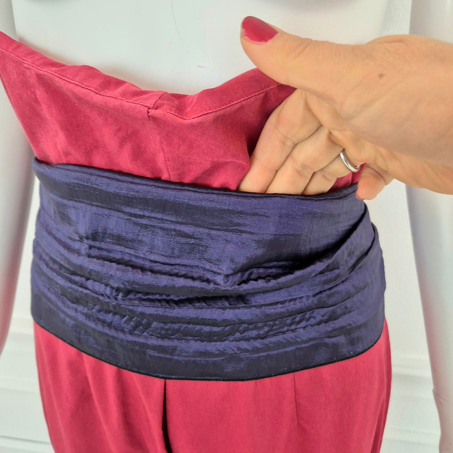 Romeo Gigli | Pantaloni a vita altissima con fusciacca