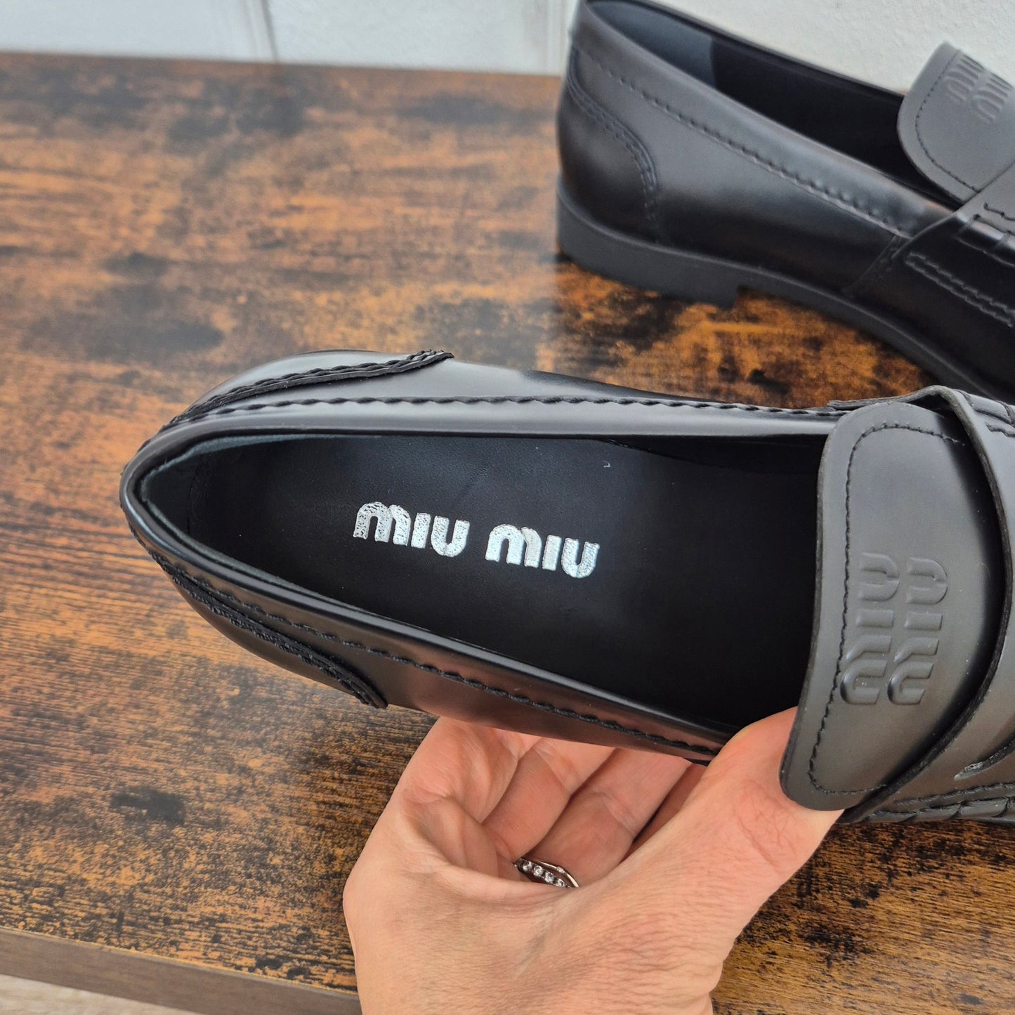 Miu Miu | Mocassini neri nr.41