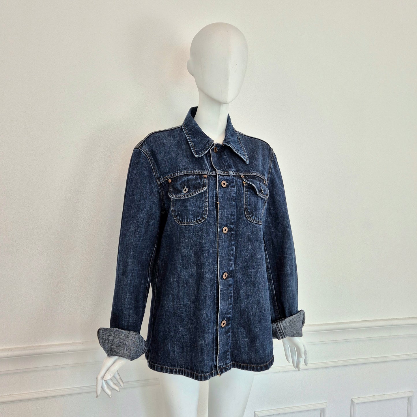 Miu Miu | Giacca - Camicia in denim fiammato 2001