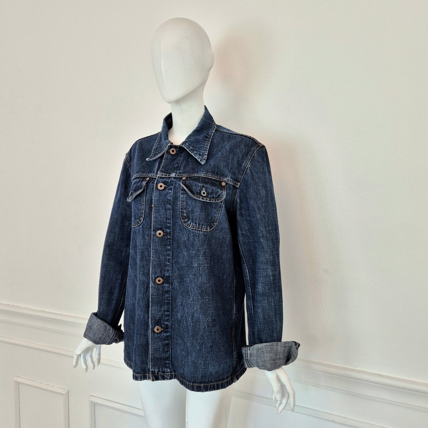 Miu Miu | Giacca - Camicia in denim fiammato 2001