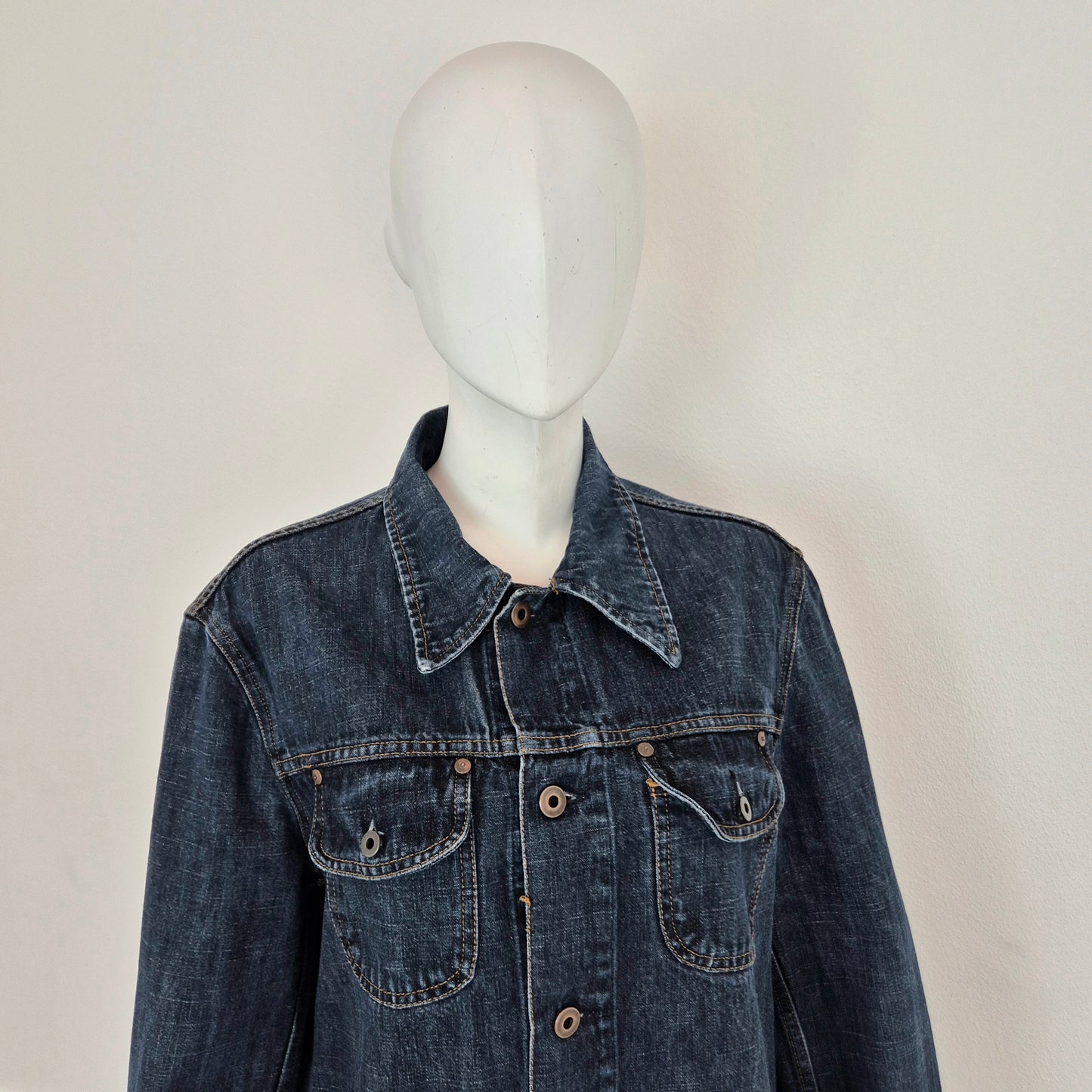 Miu Miu | Giacca - Camicia in denim fiammato 2001