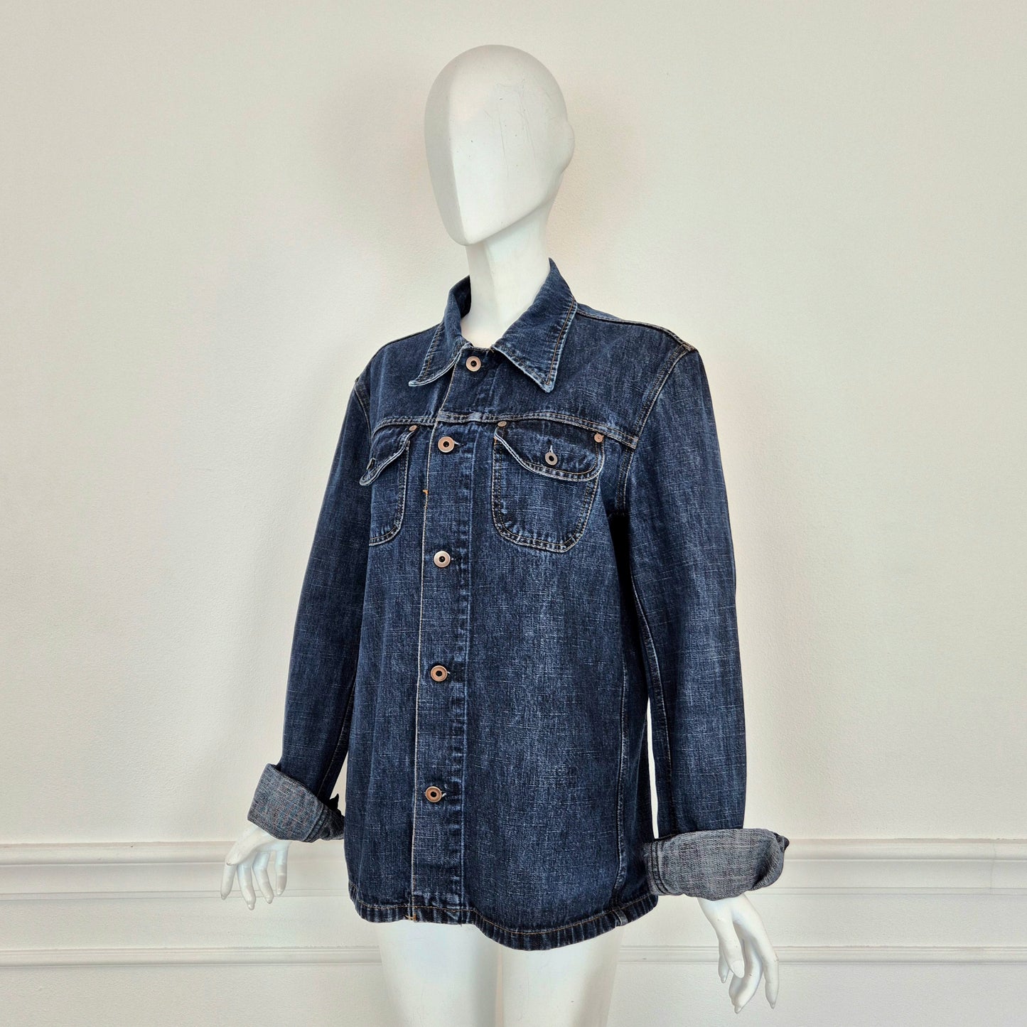 Miu Miu | Giacca - Camicia in denim fiammato 2001