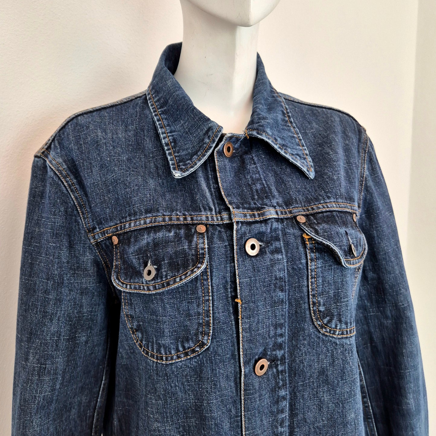 Miu Miu | Giacca - Camicia in denim fiammato 2001