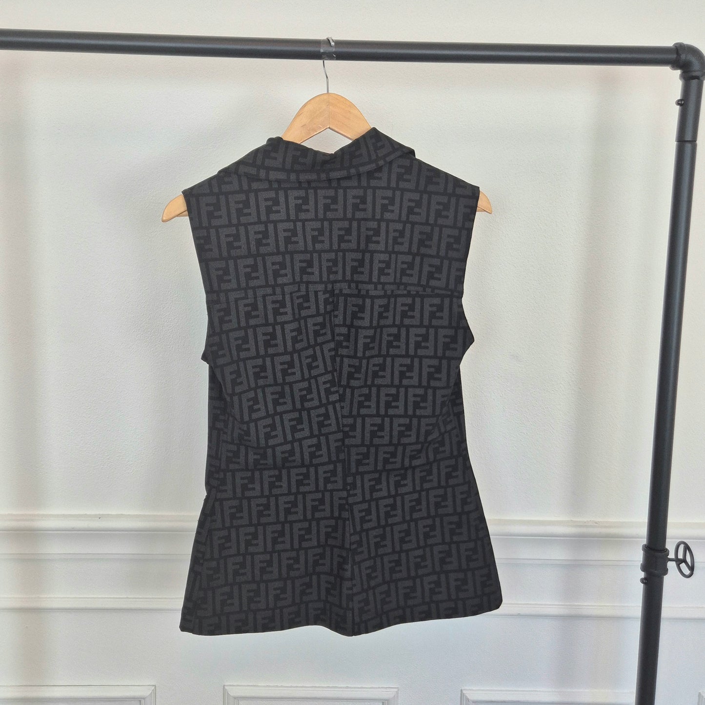 Fendi | Gilet vintage FF zucca con cerniera