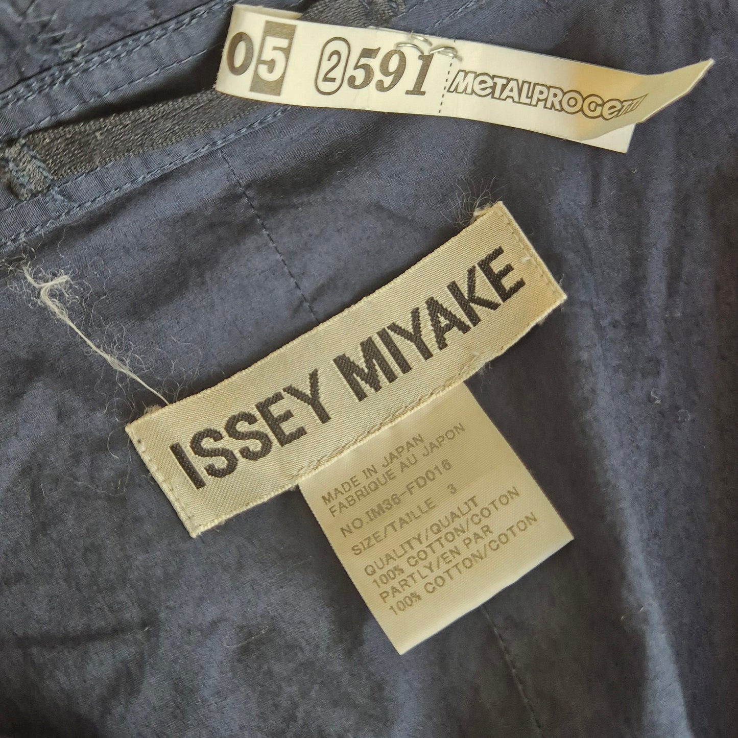 Issey Miyake | Giacca primaverile cotone blu
