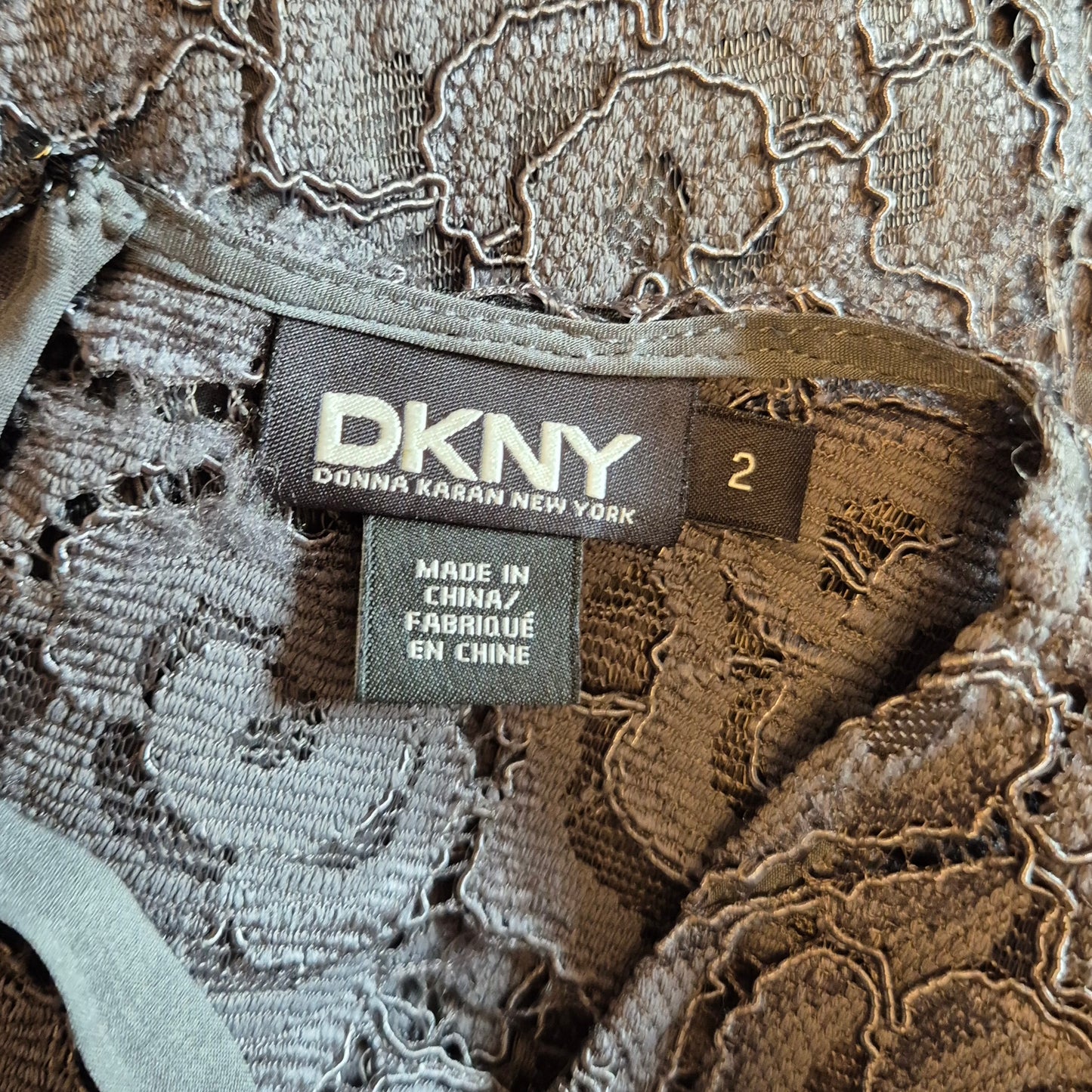 DKNY Donna Karan New York | Abito in pizzo grigio