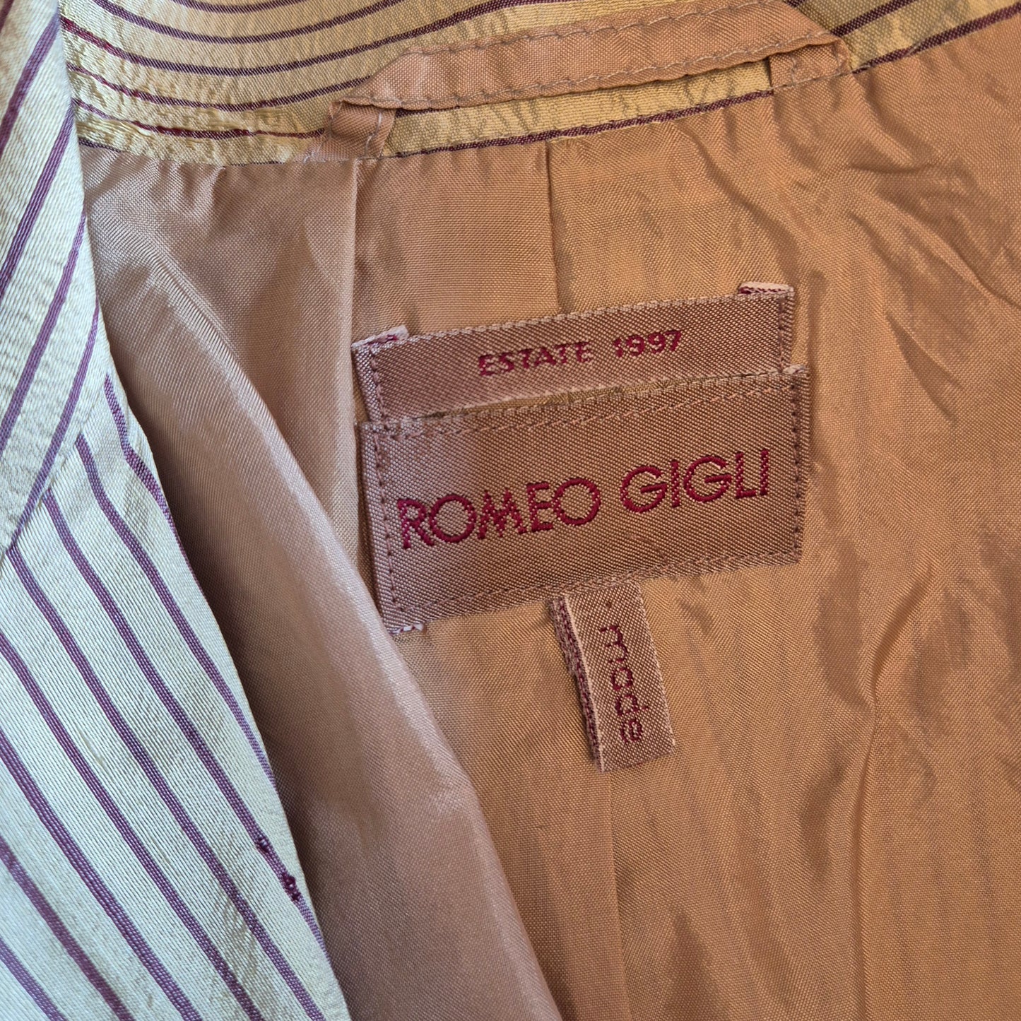 Romeo Gigli | Giacca a righe estate 1997