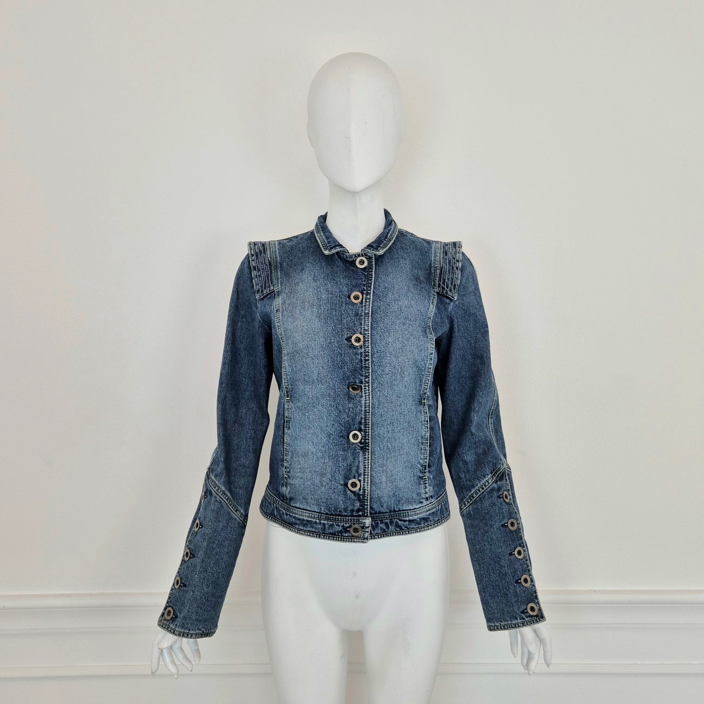 Kenzo | Giubbino in denim con papavero