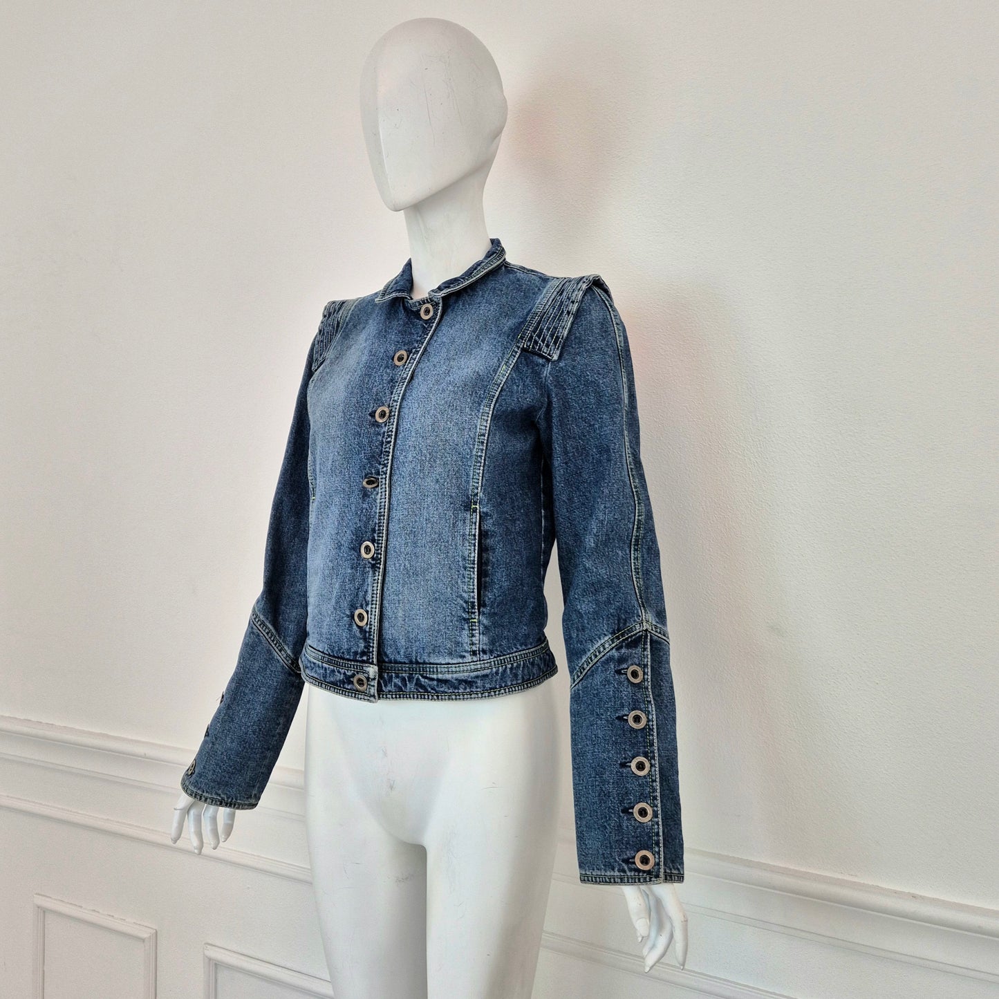 Kenzo | Giubbino in denim con papavero