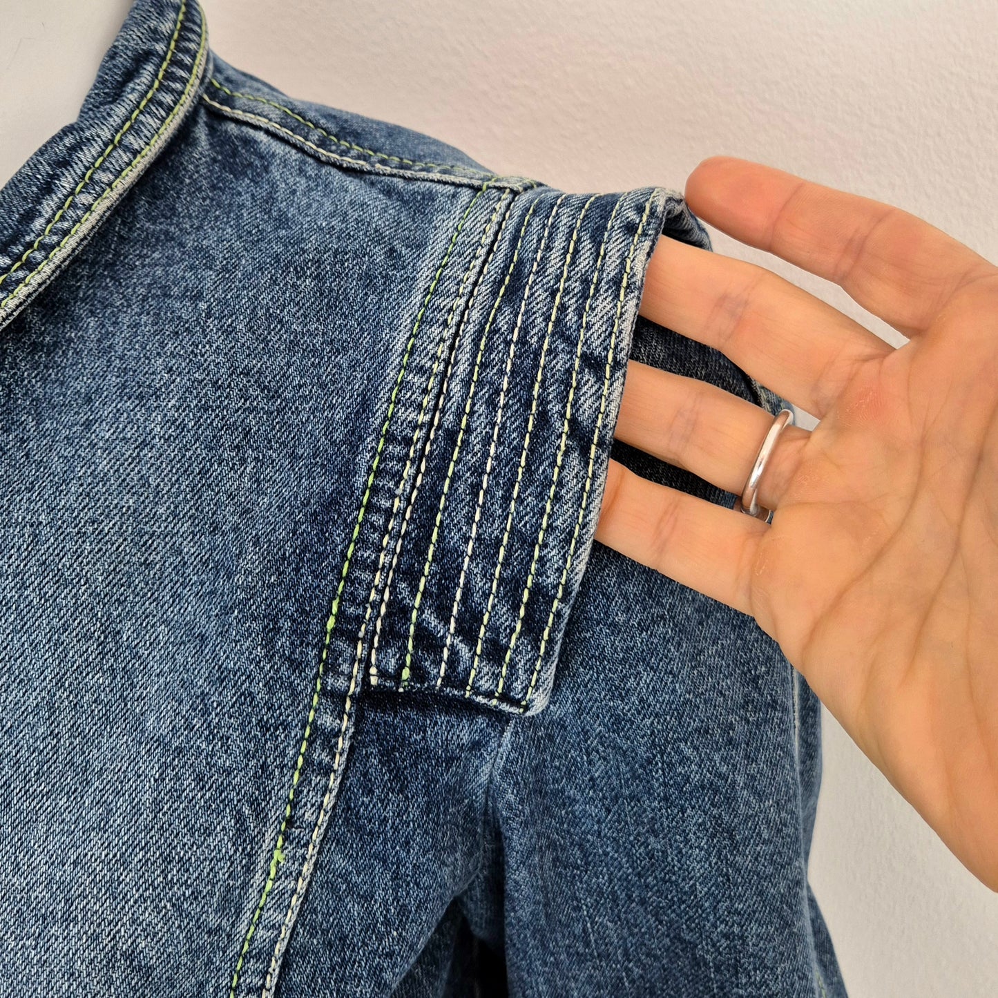 Kenzo | Giubbino in denim con papavero