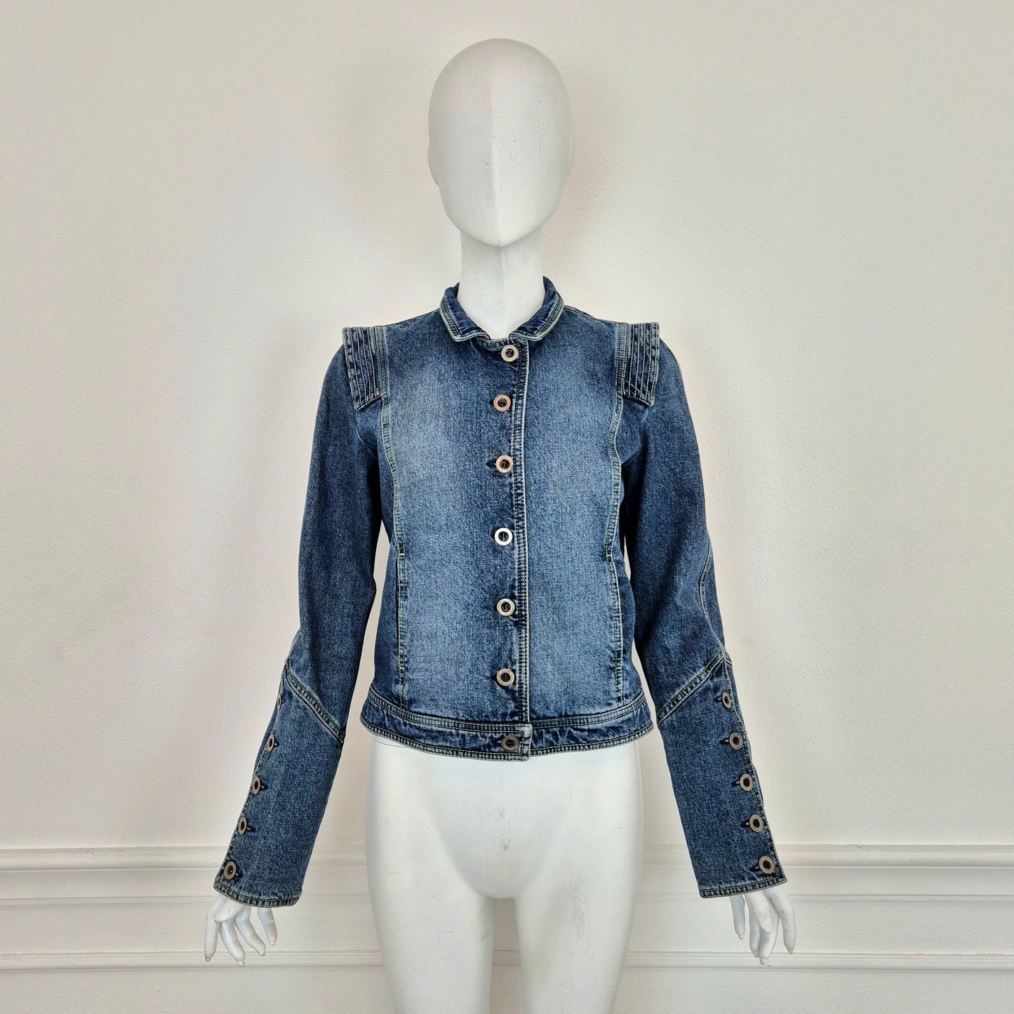 Kenzo | Giubbino in denim con papavero