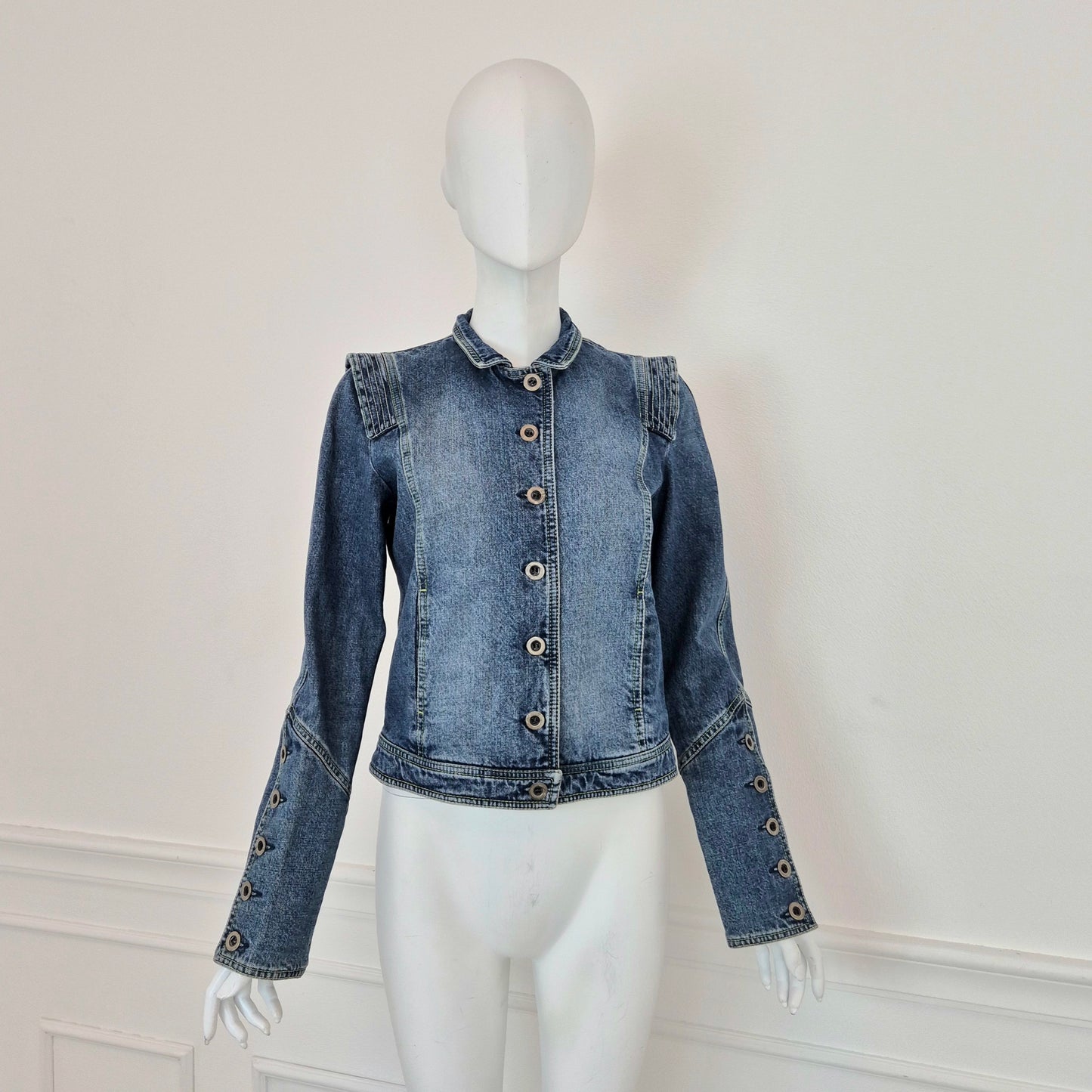 Kenzo | Giubbino in denim con papavero