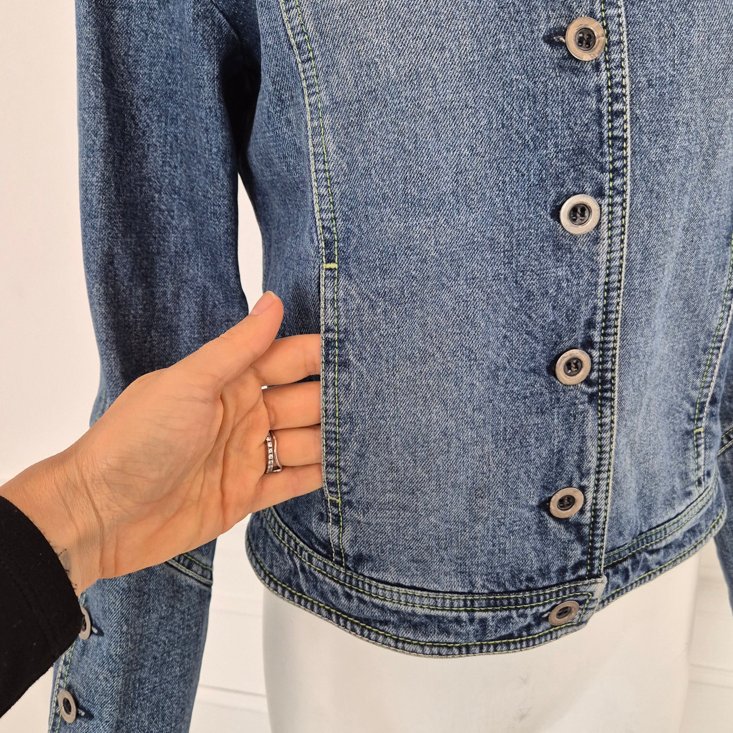Kenzo | Giubbino in denim con papavero