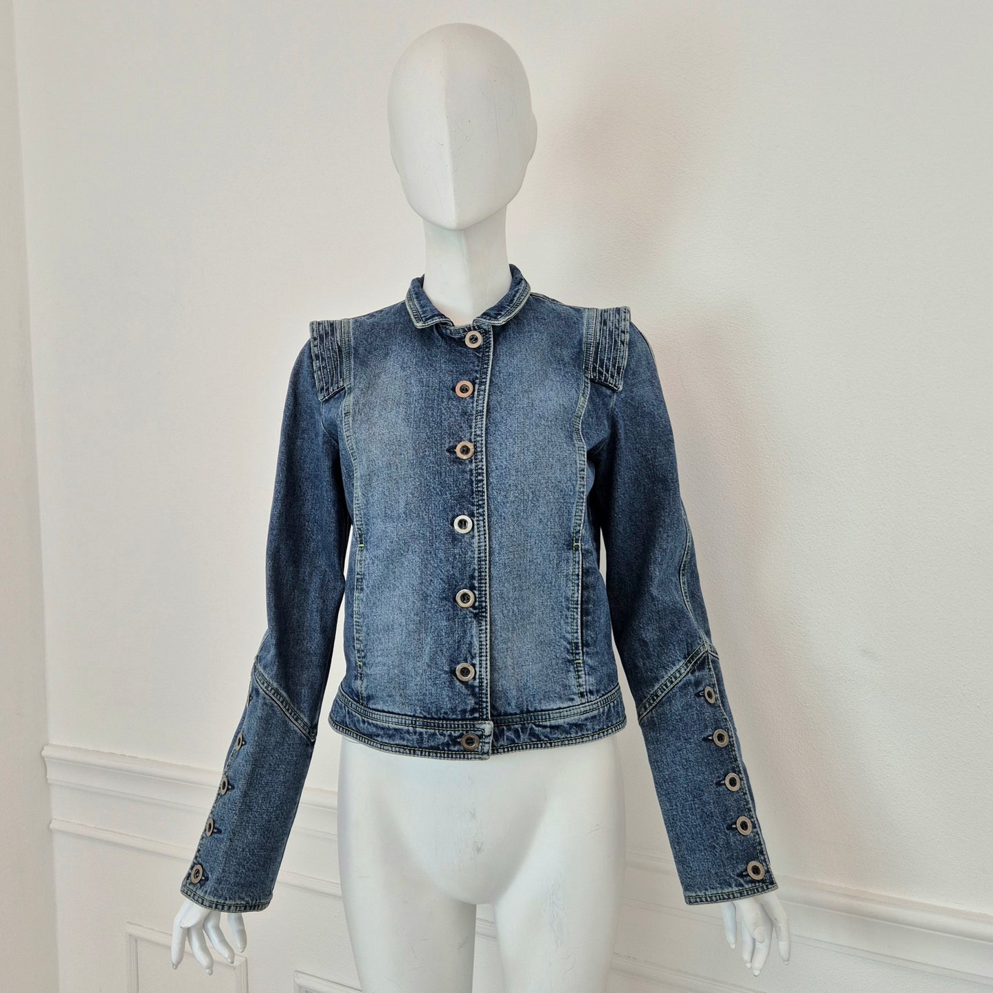 Kenzo | Giubbino in denim con papavero