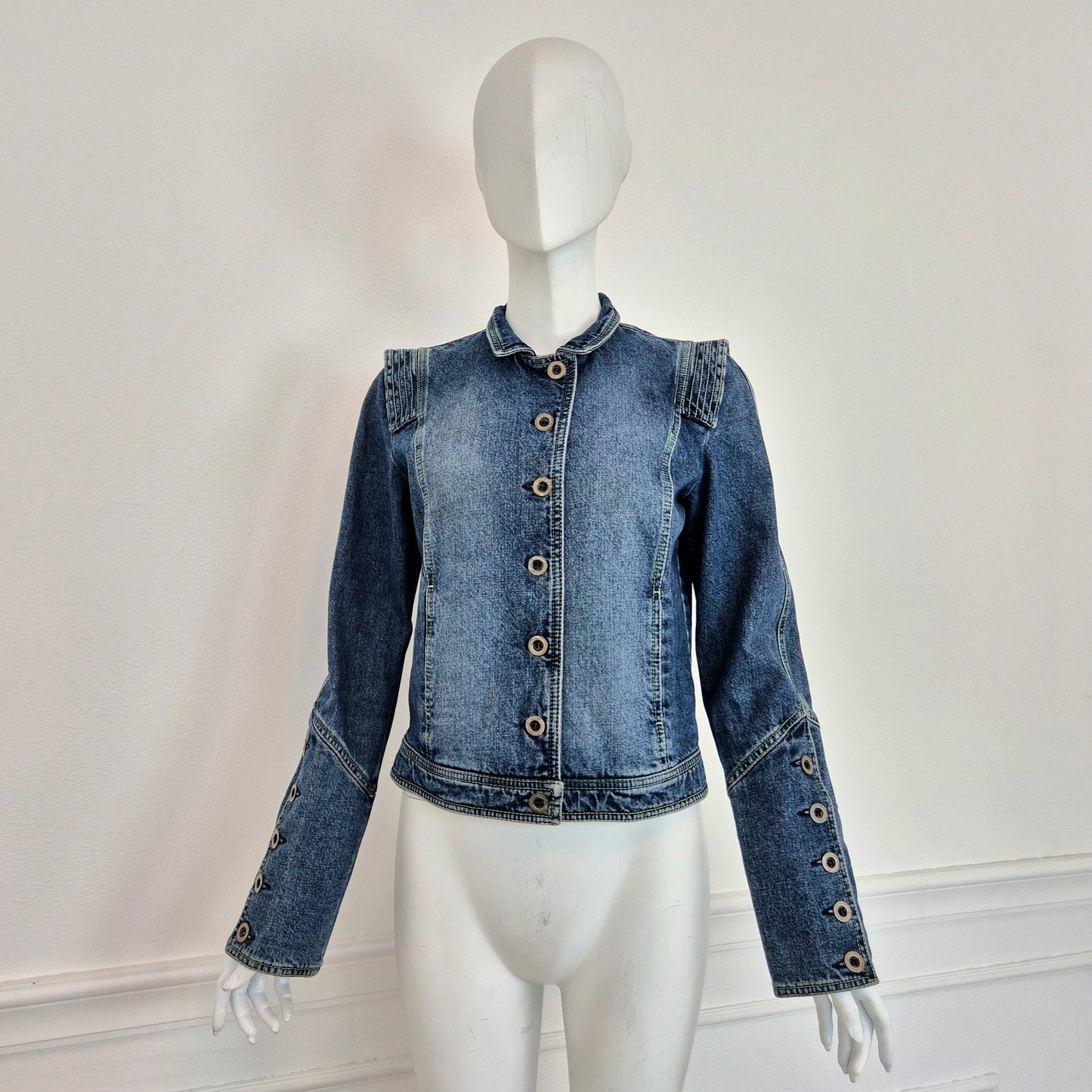 Kenzo | Giubbino in denim con papavero