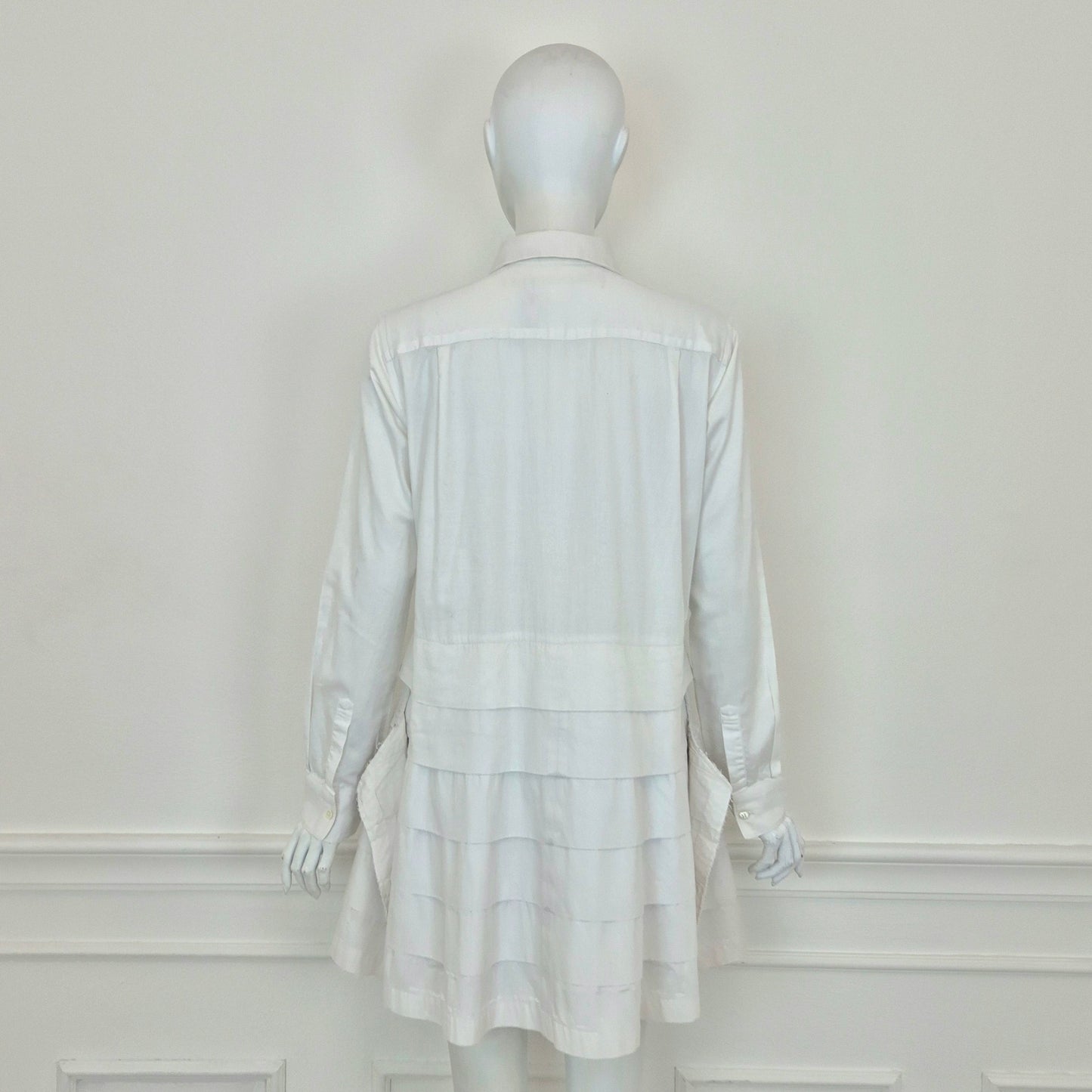 Comme des Garçons | Maxi camicia - vestito in cotone bianco