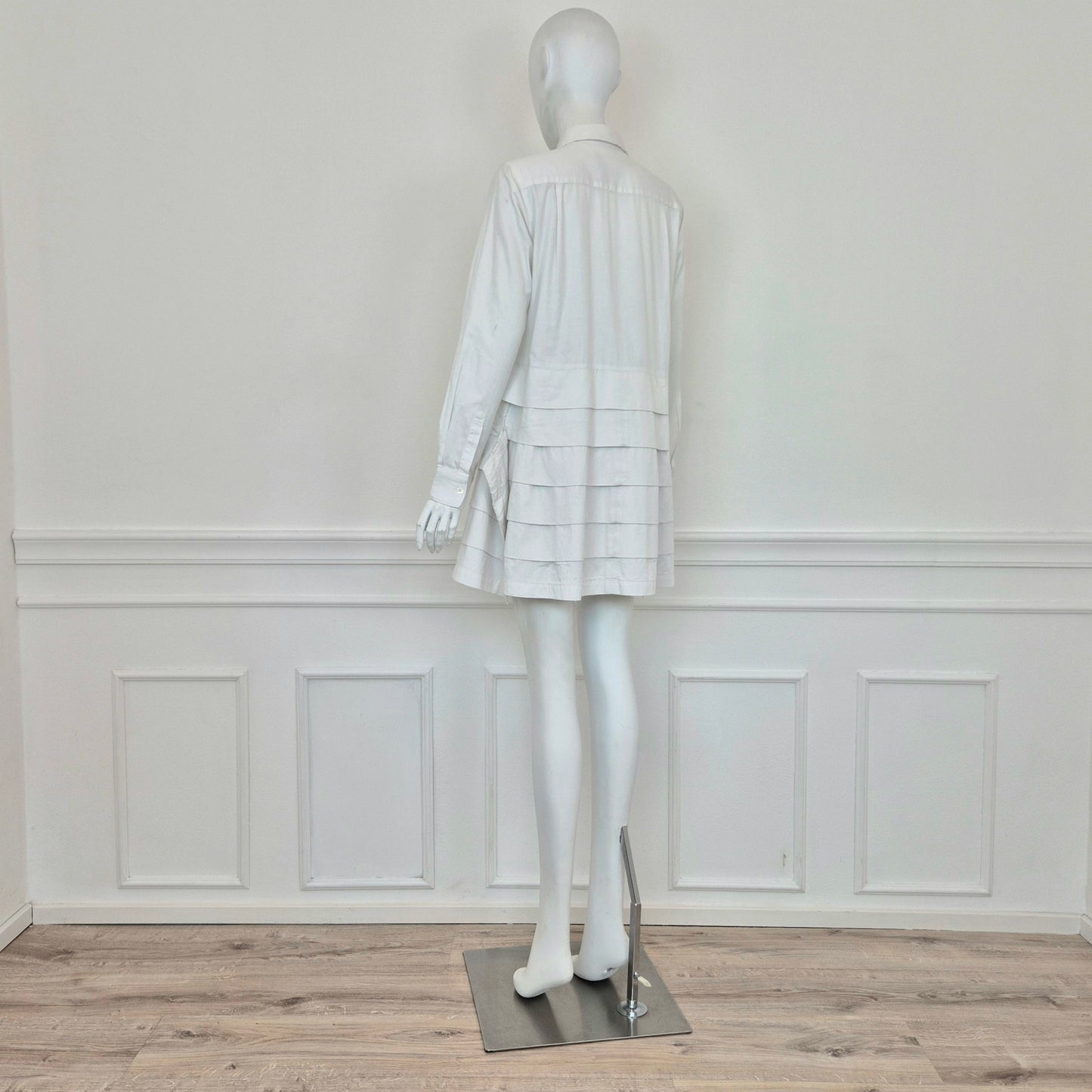 Comme des Garçons | Maxi camicia - vestito in cotone bianco