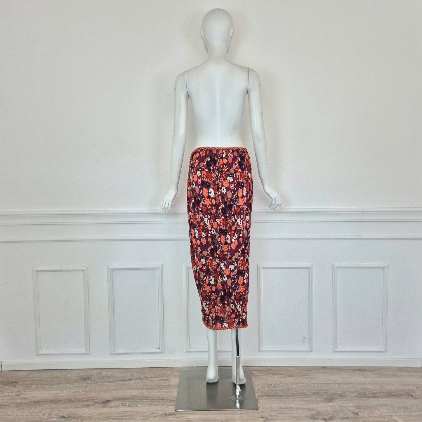 Callaghan by Gianni Versace | Gonna in viscosa fantasia fiori e righe