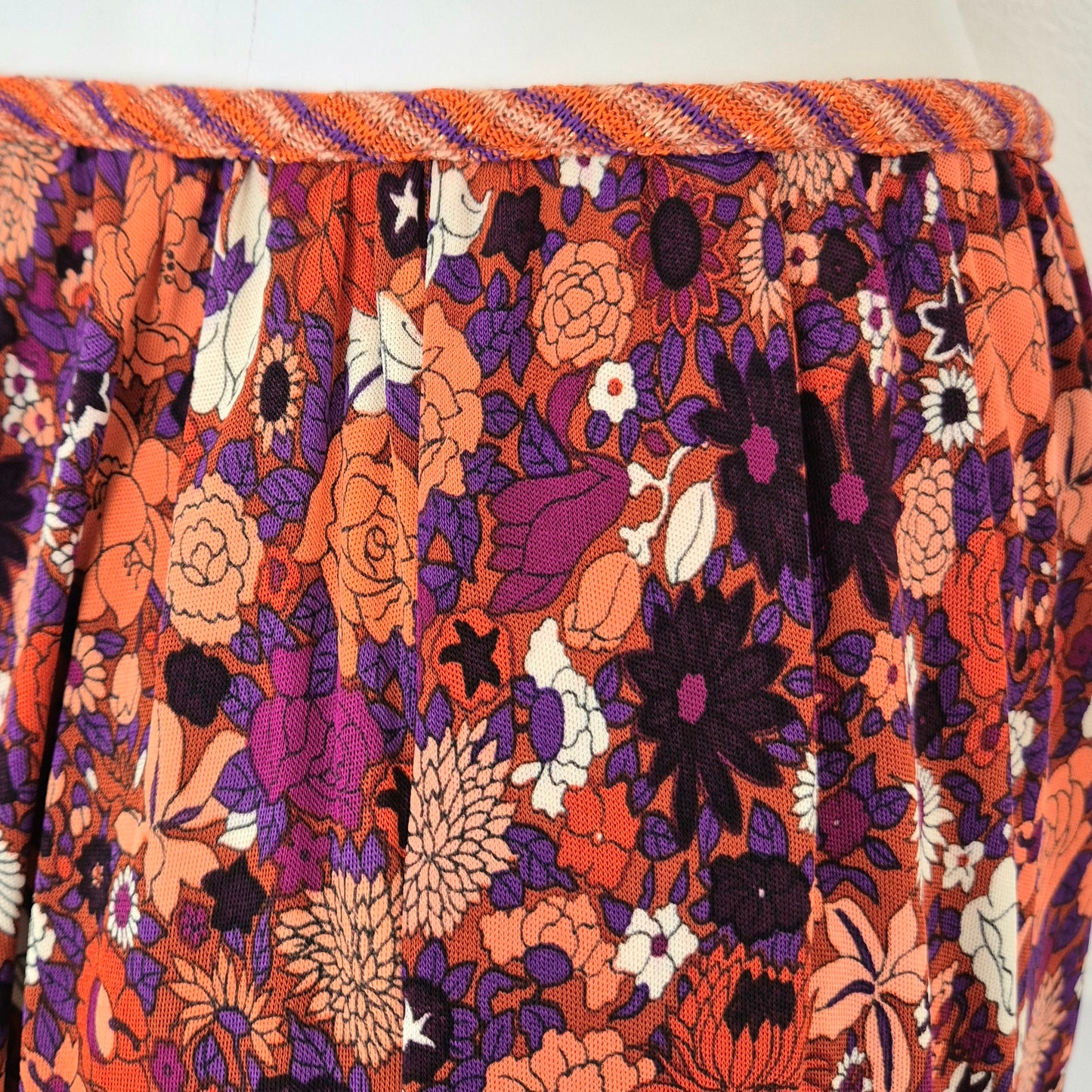 Callaghan by Gianni Versace | Gonna in viscosa fantasia fiori e righe