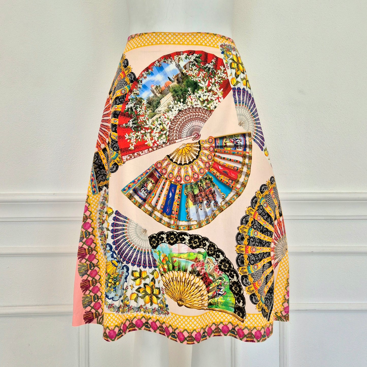 Prada | Gonna fantasia ventagli
