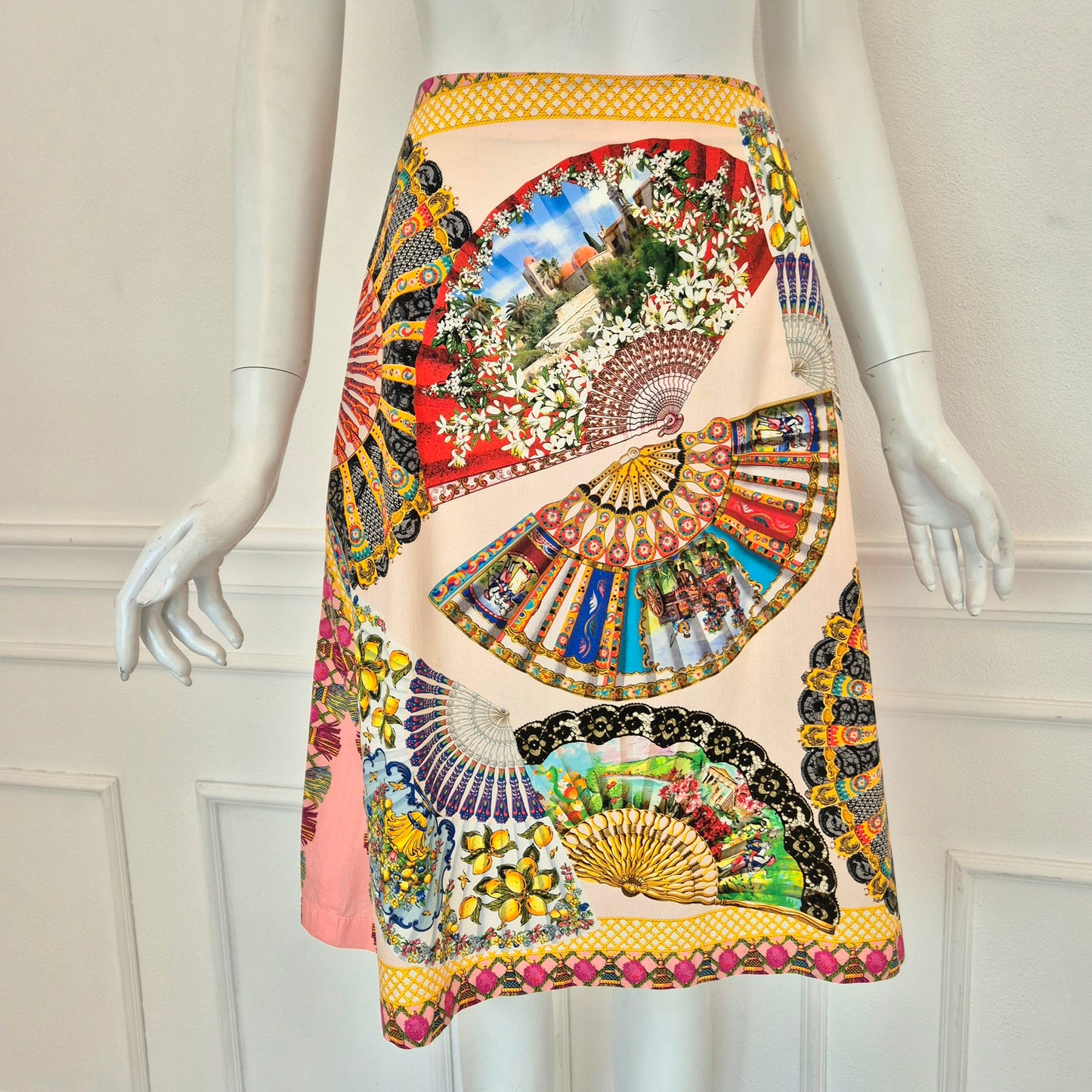 Prada | Gonna fantasia ventagli
