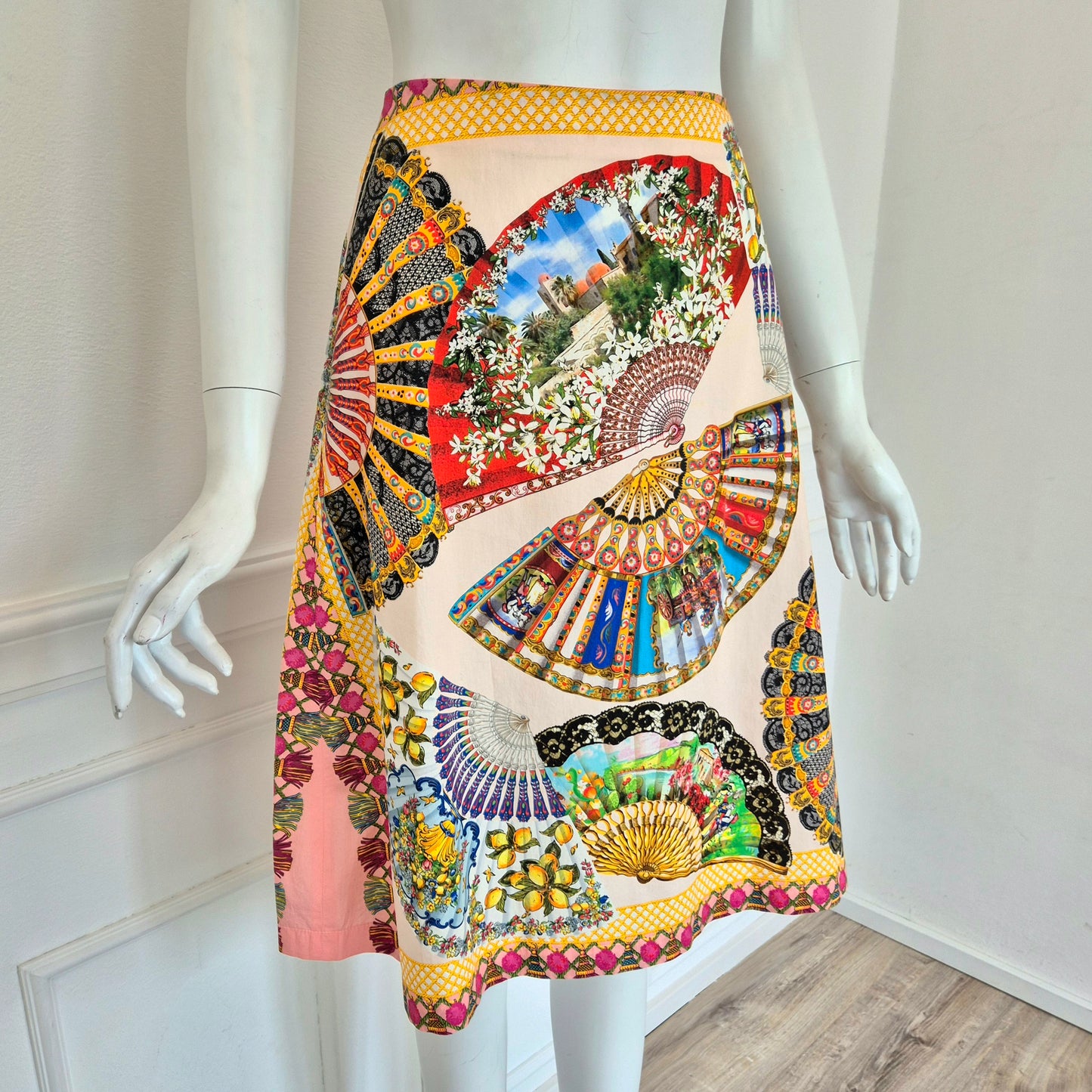 Prada | Gonna fantasia ventagli
