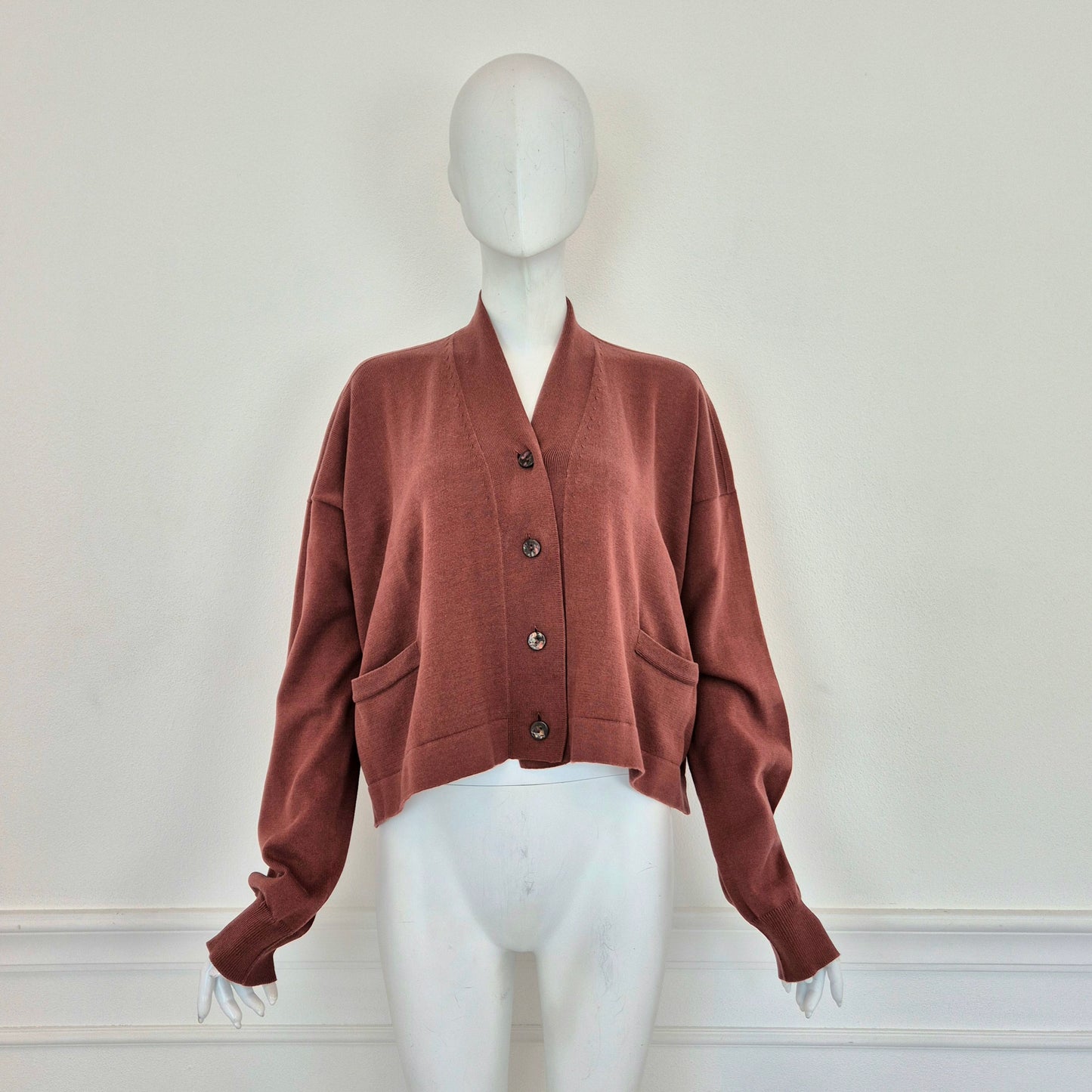 Romeo Gigli | Cardigan cotone terracotta