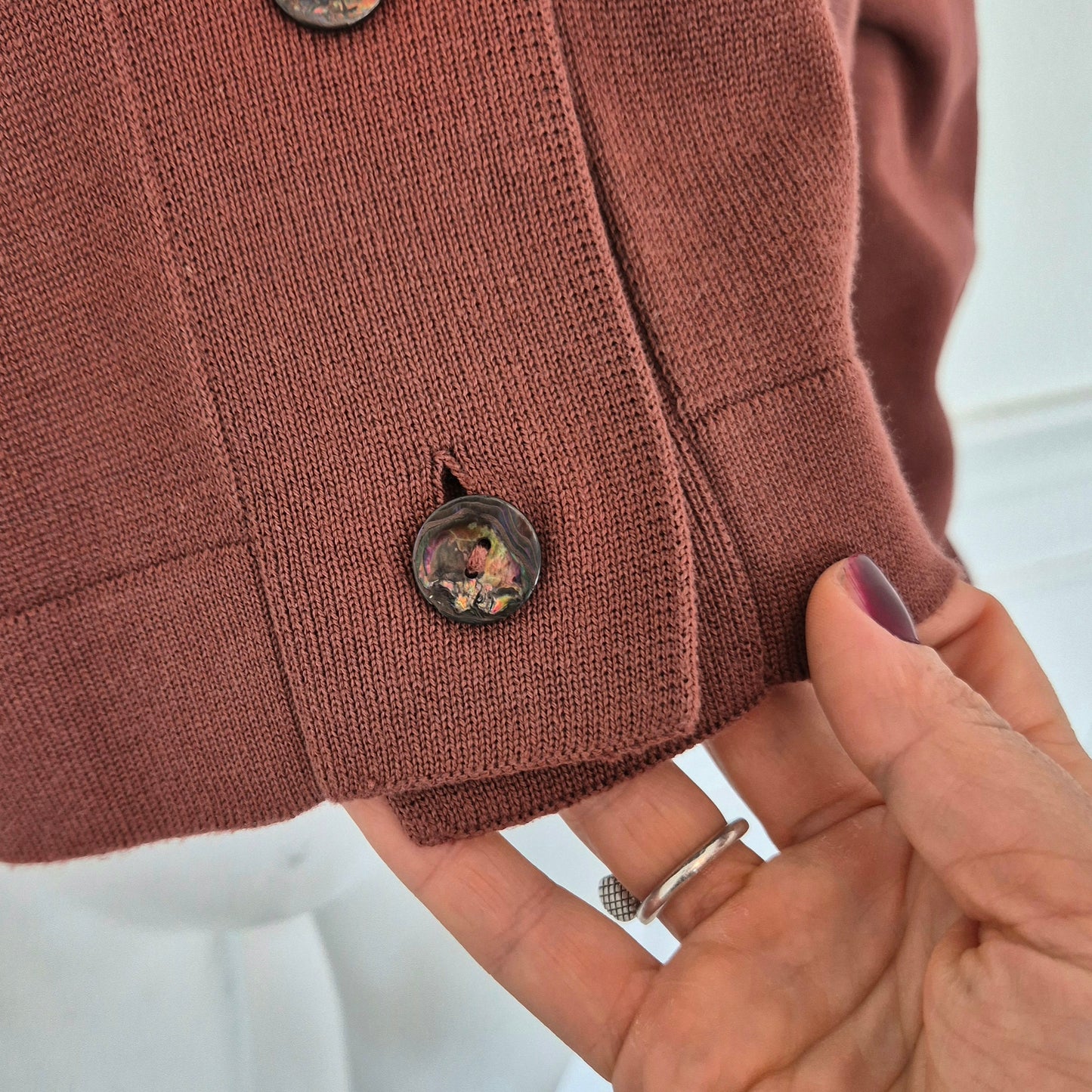 Romeo Gigli | Cardigan cotone terracotta