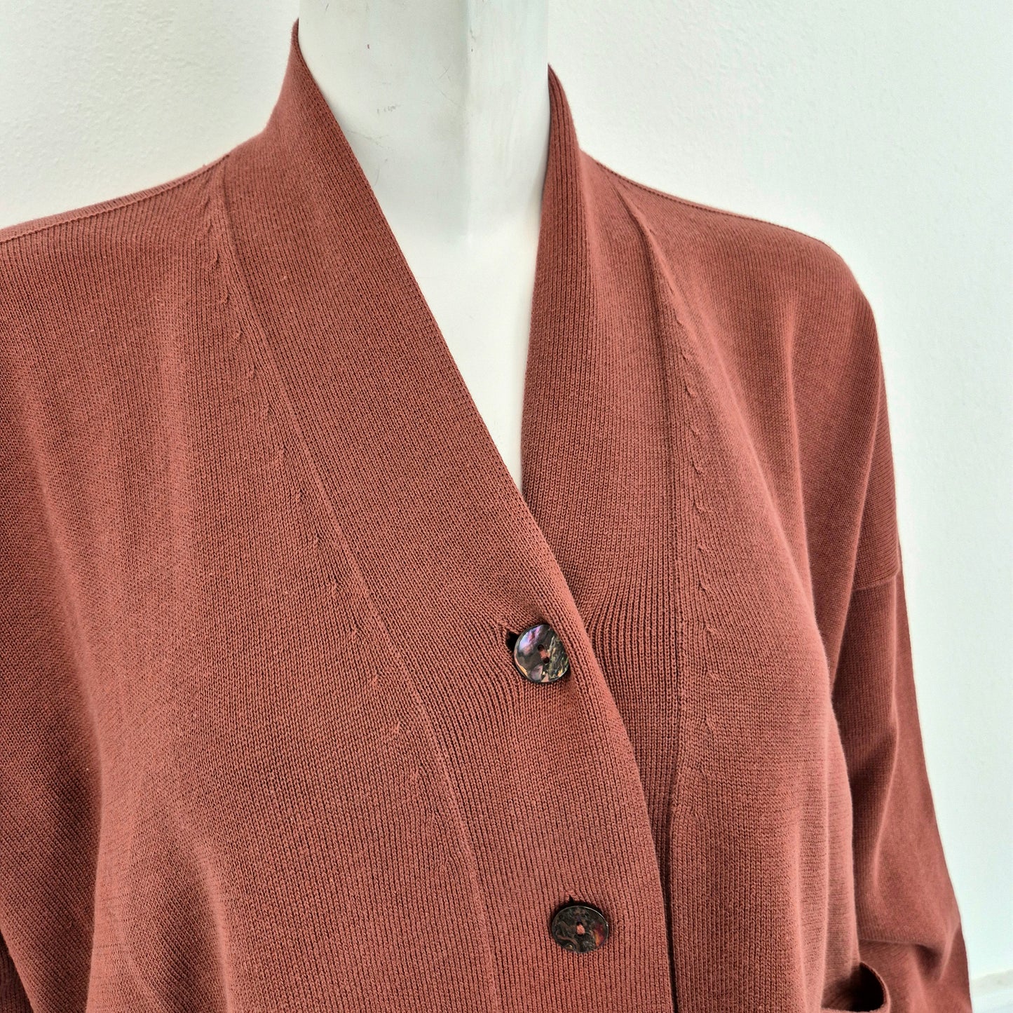 Romeo Gigli | Cardigan cotone terracotta