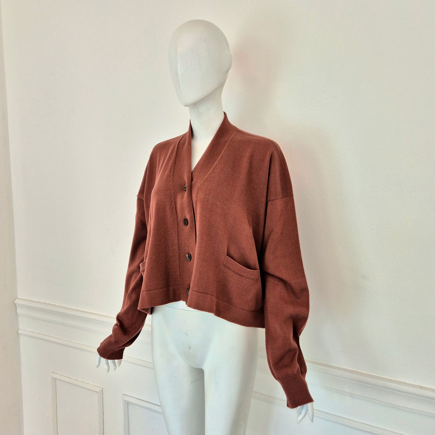Romeo Gigli | Cardigan cotone terracotta