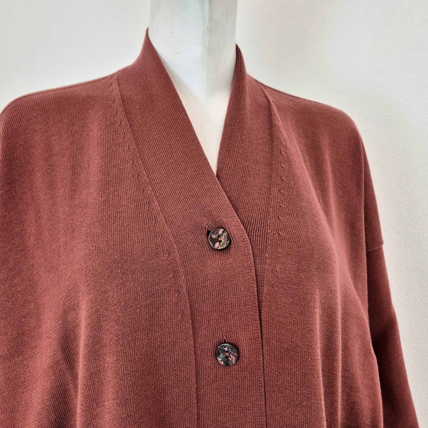 Romeo Gigli | Cardigan cotone terracotta