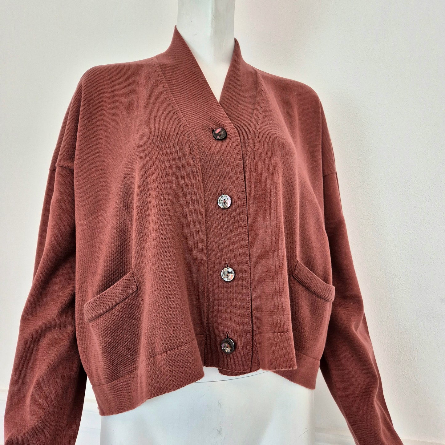 Romeo Gigli | Cardigan cotone terracotta