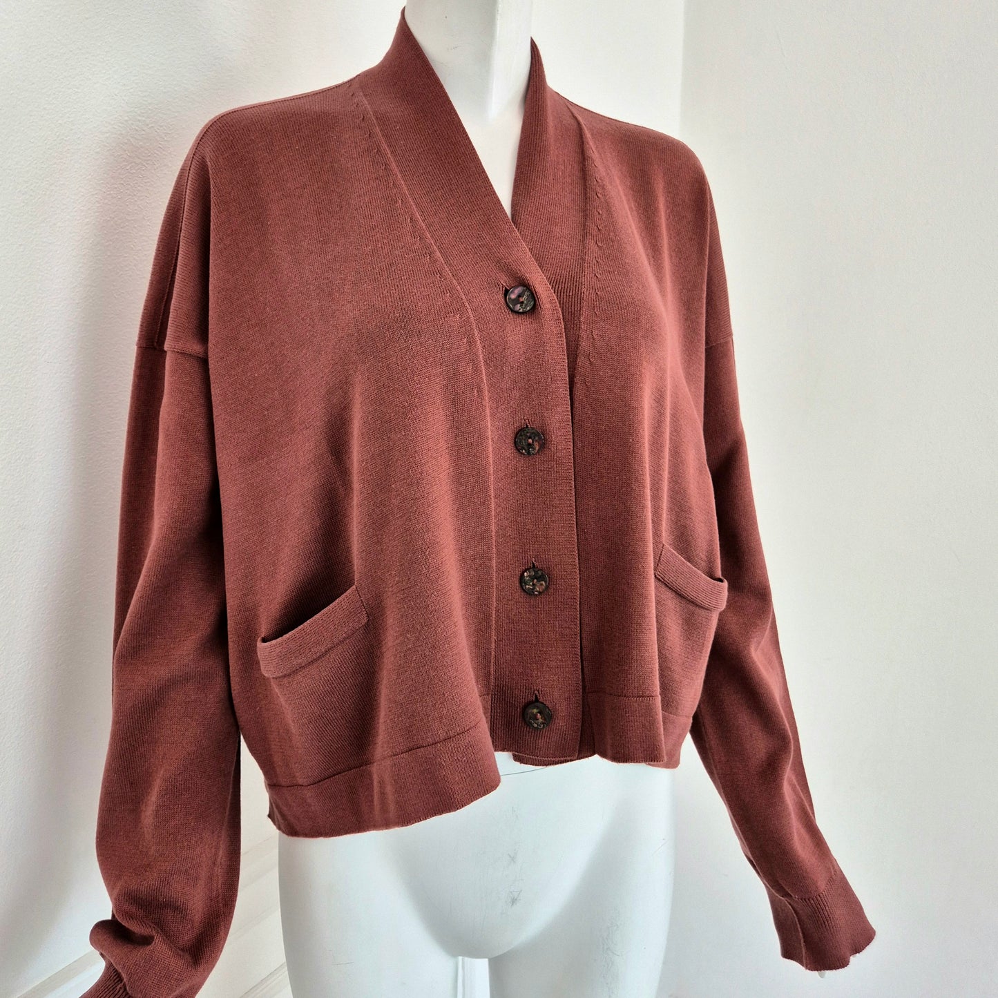 Romeo Gigli | Cardigan cotone terracotta