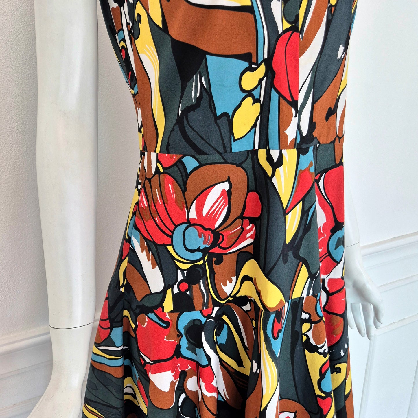 Marni | Abito cotone multicolor stampa floreale