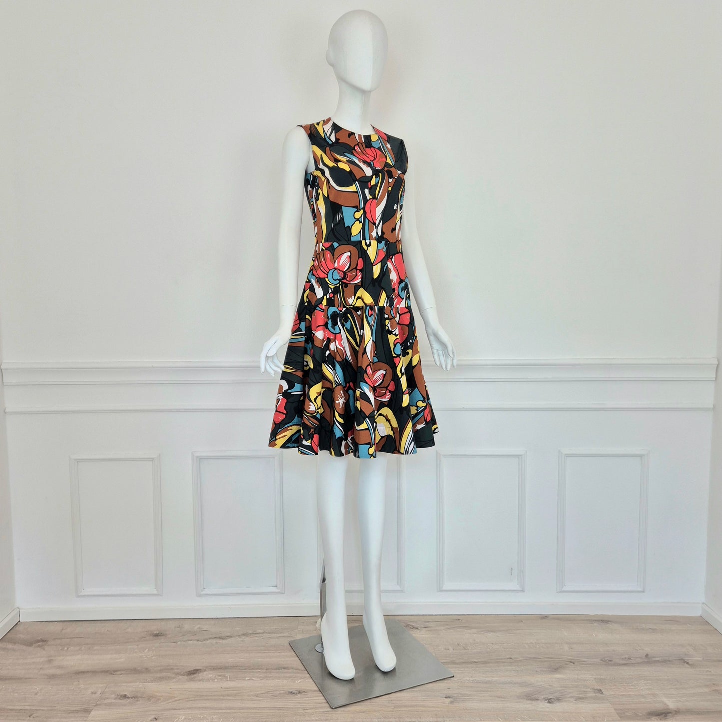 Marni | Abito cotone multicolor stampa floreale