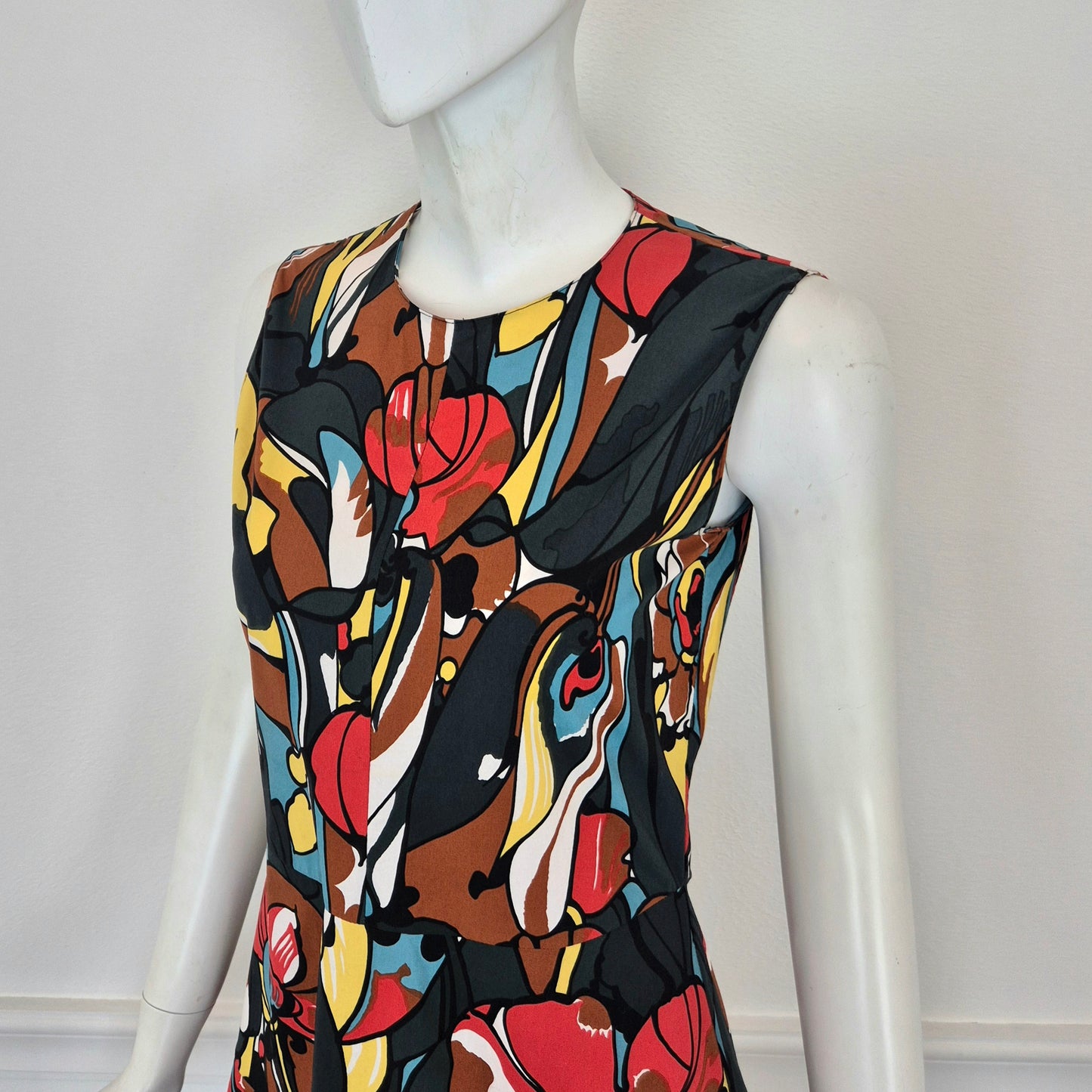 Marni | Abito cotone multicolor stampa floreale