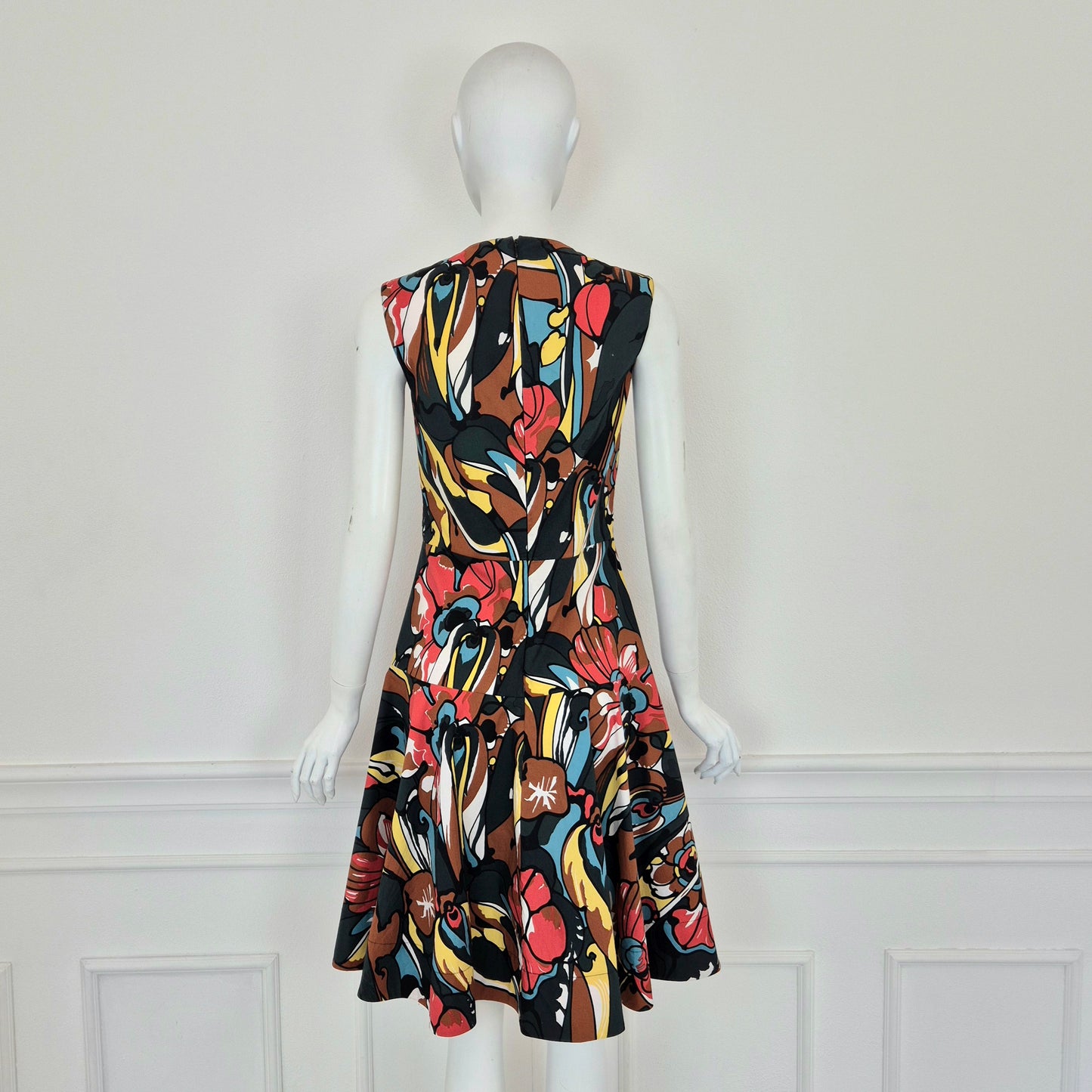 Marni | Abito cotone multicolor stampa floreale