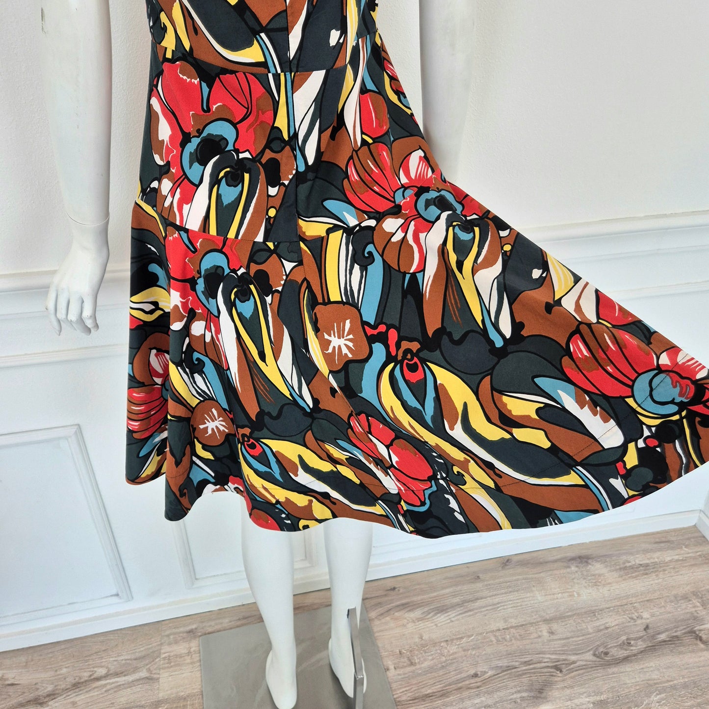 Marni | Abito cotone multicolor stampa floreale