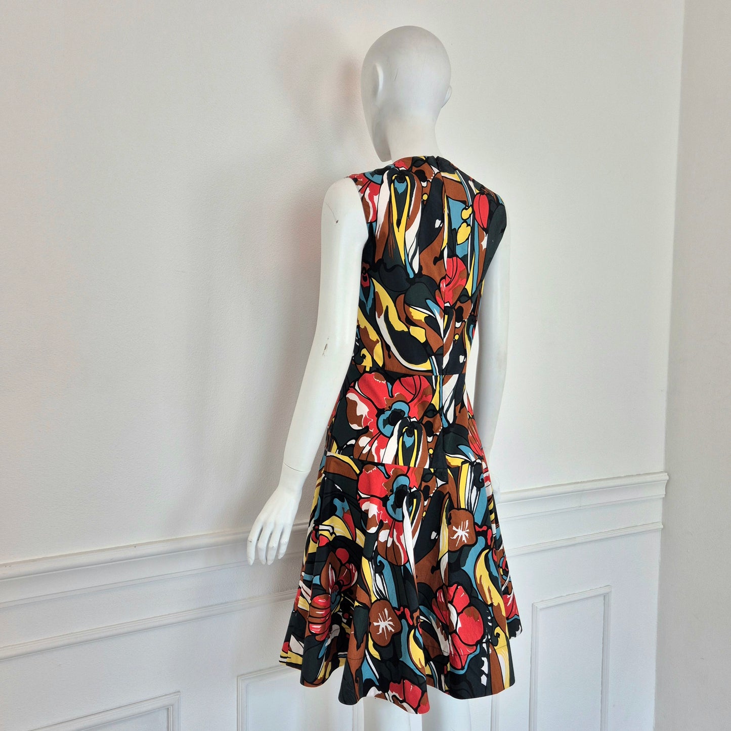 Marni | Abito cotone multicolor stampa floreale