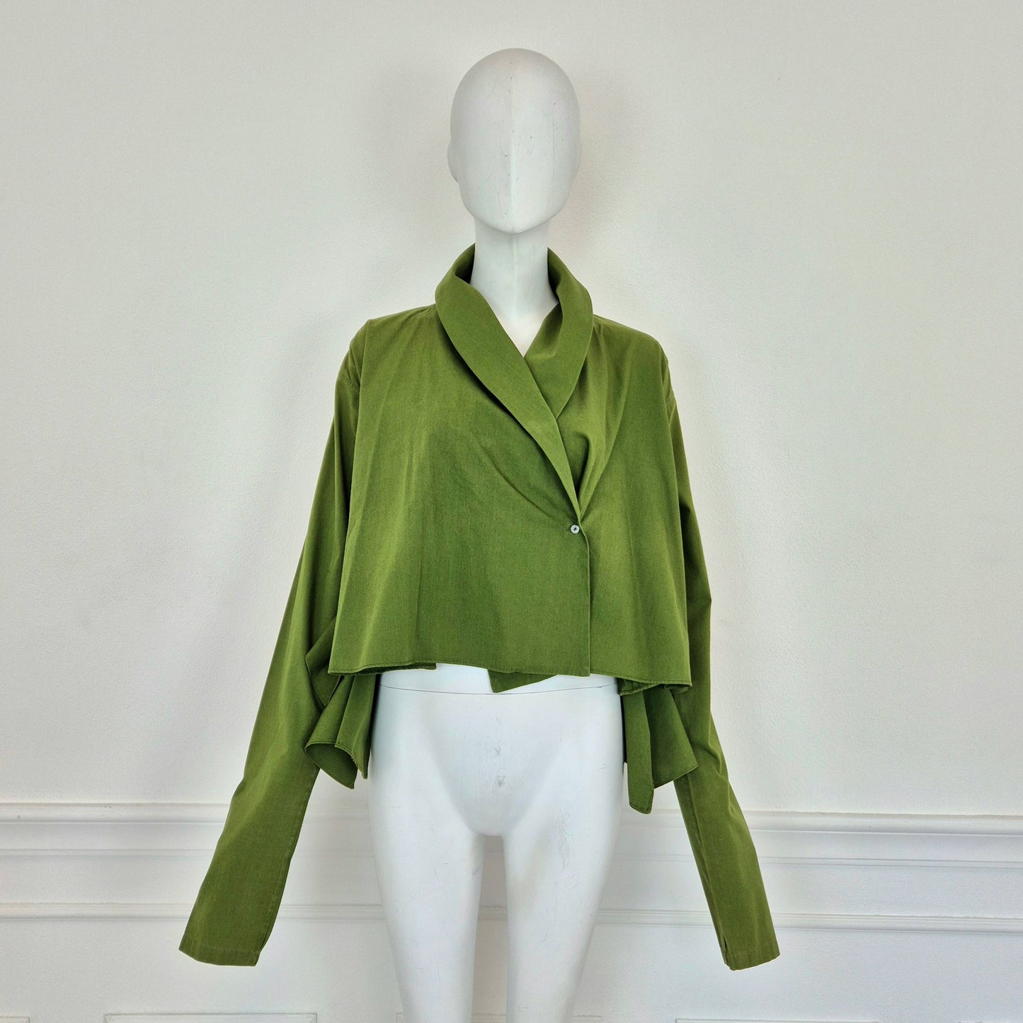 Romeo Gigli | Camicia verde con nodi 1990
