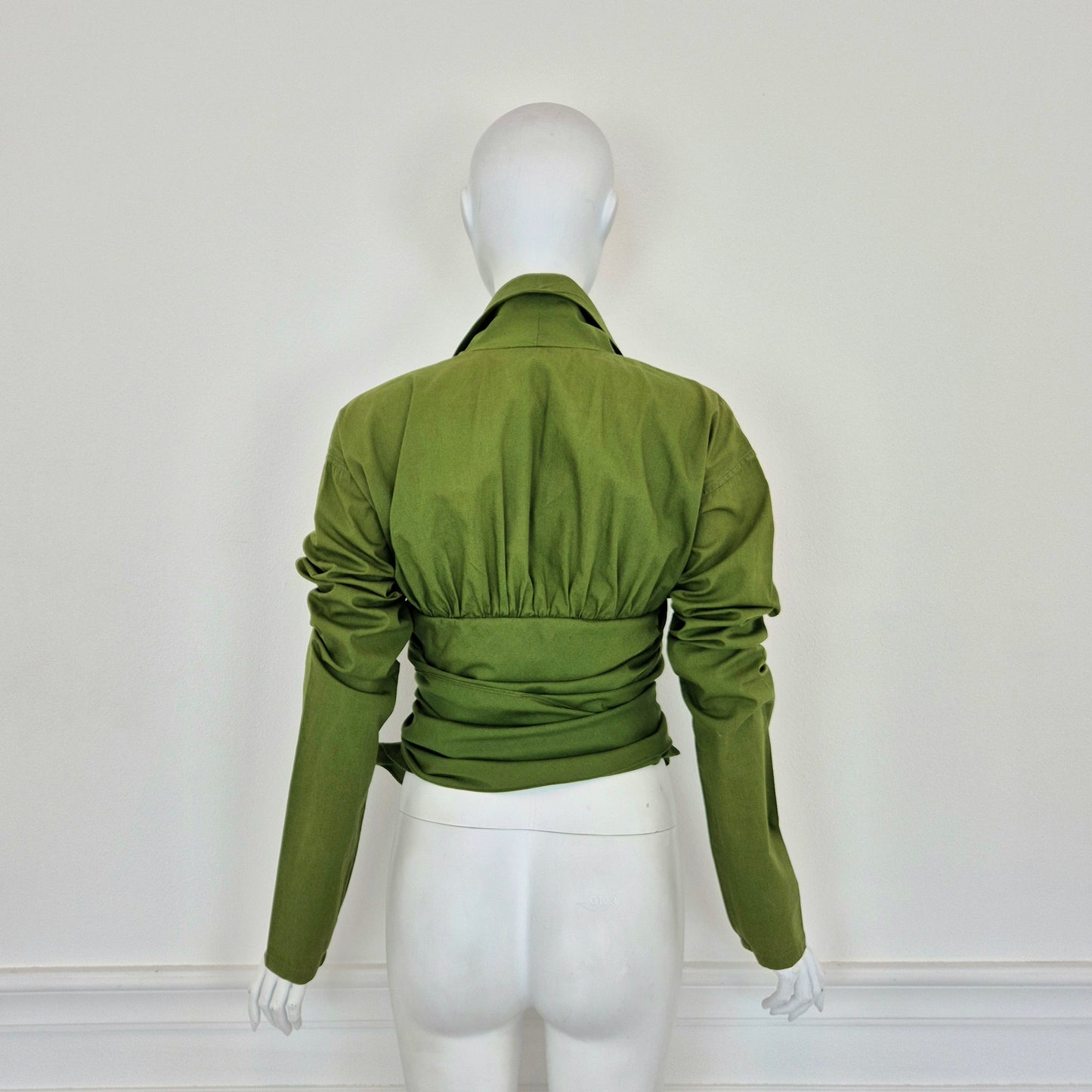 Romeo Gigli | Camicia verde con nodi 1990