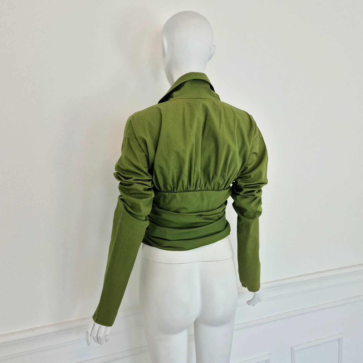 Romeo Gigli | Camicia verde con nodi 1990