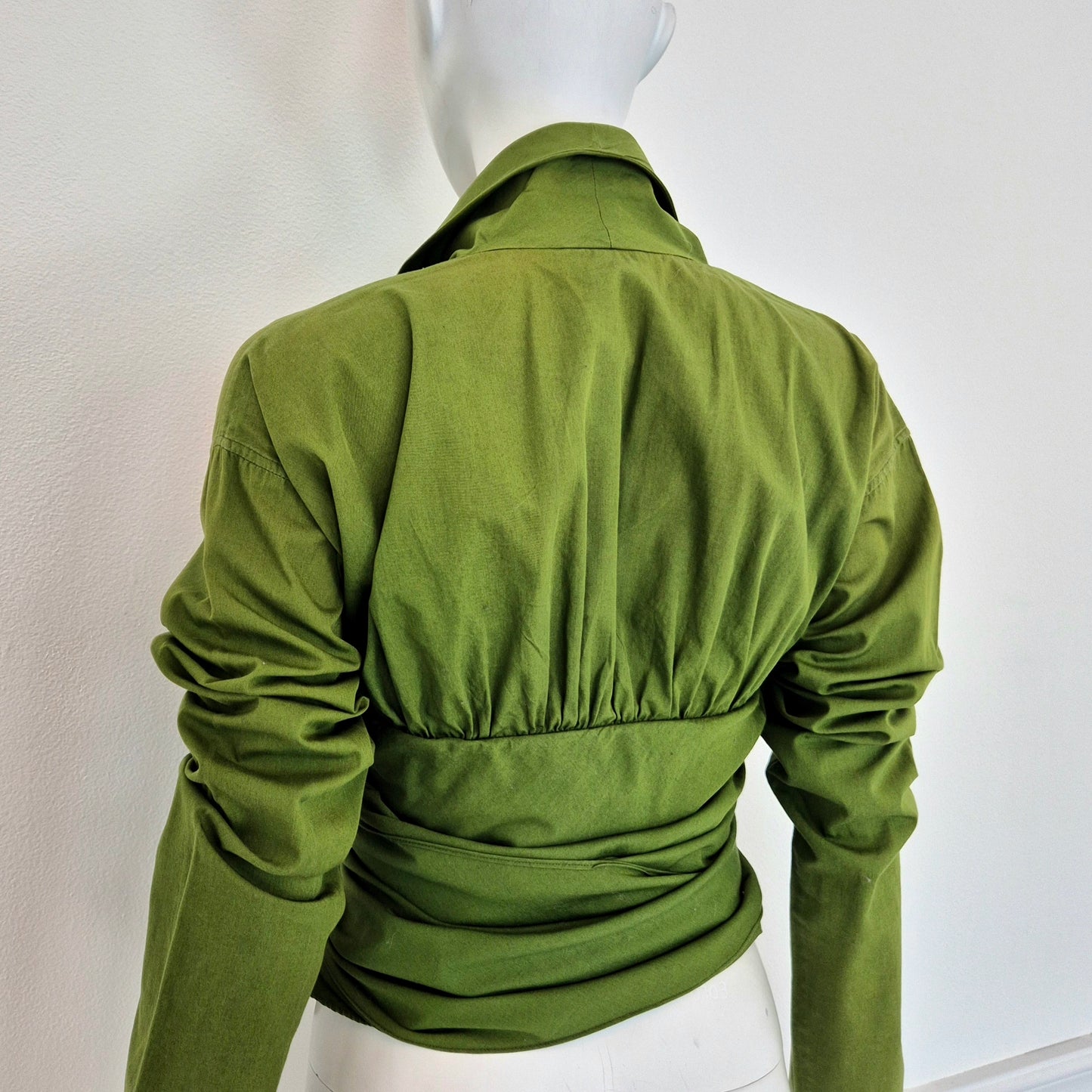Romeo Gigli | Camicia verde con nodi 1990